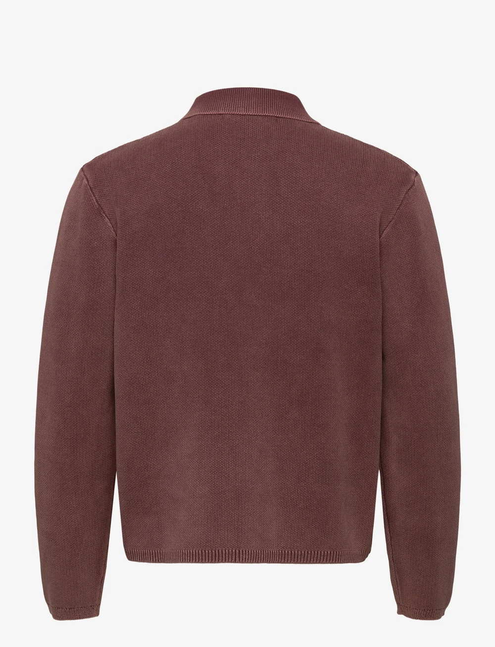 Daily Paper - shield cable cardigan - koftor - bordeaux red - 1