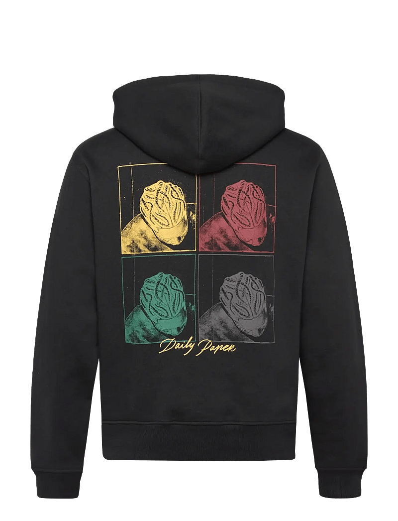 Daily Paper - frame hoodie - bluzy z kapturem - black - 1