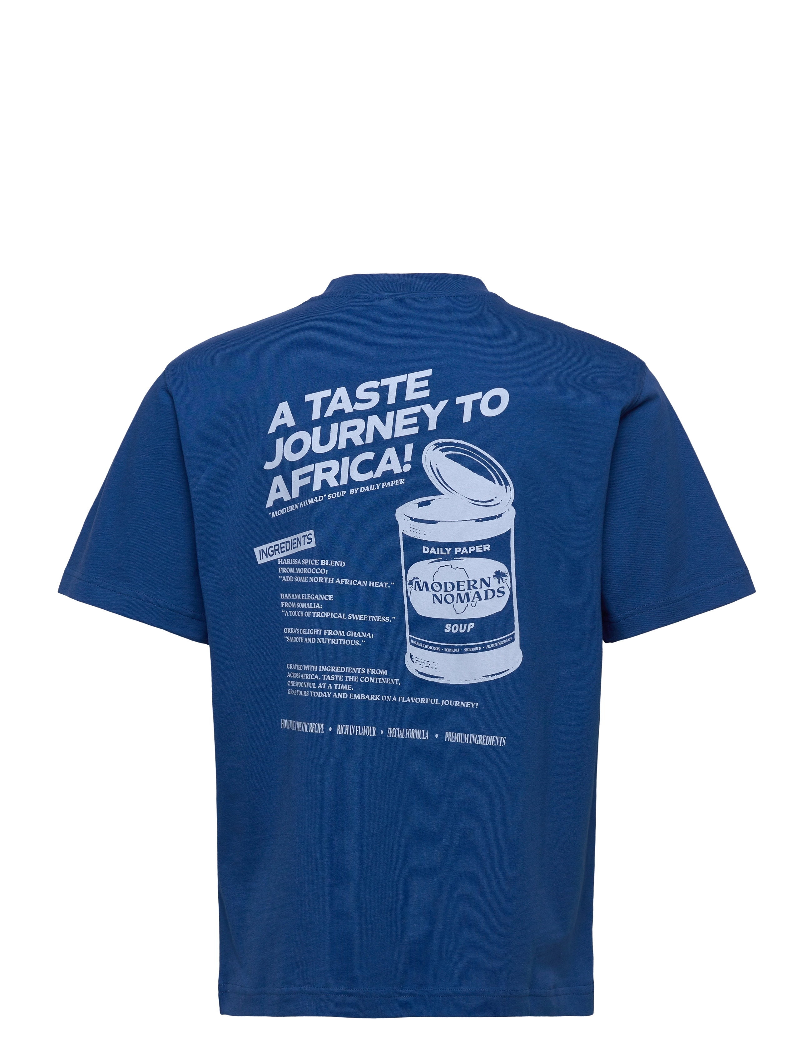 Daily Paper - soup t-shirt - lühikeste varrukatega t-särgid - true blue - 1