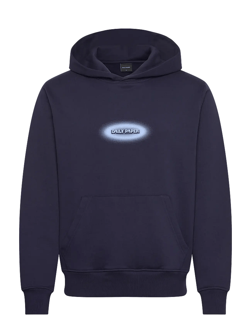 Daily Paper - dotted logo hoodie - hoodies - martime blue - 0