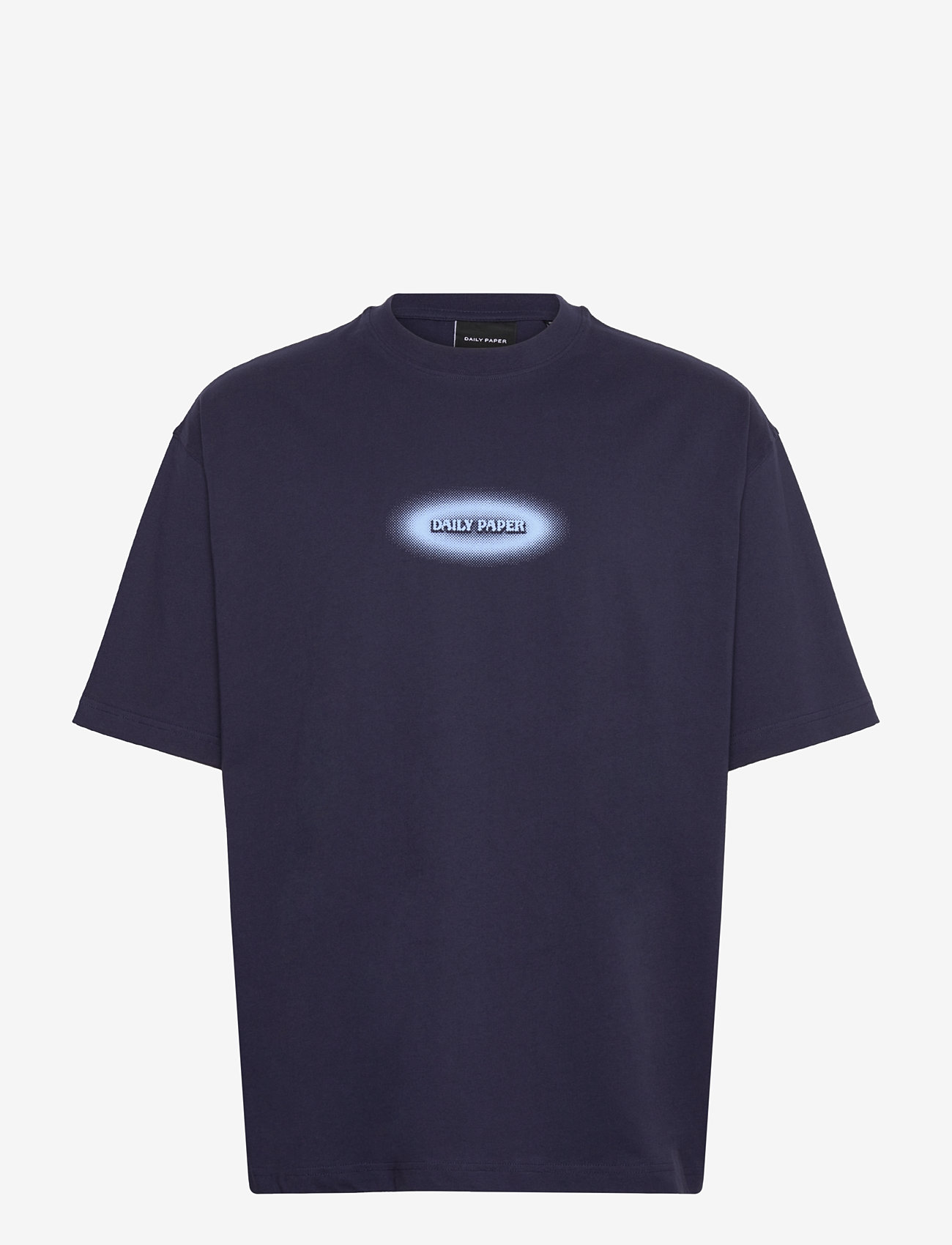 Daily Paper - dotted logo t-shirt - kurzärmelig - martime blue - 0