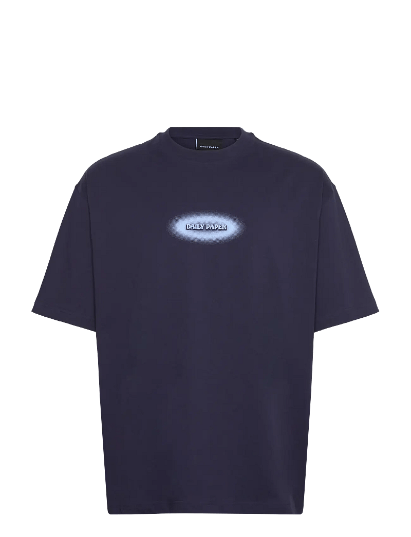 Daily Paper - dotted logo t-shirt - kurzärmelig - martime blue - 0
