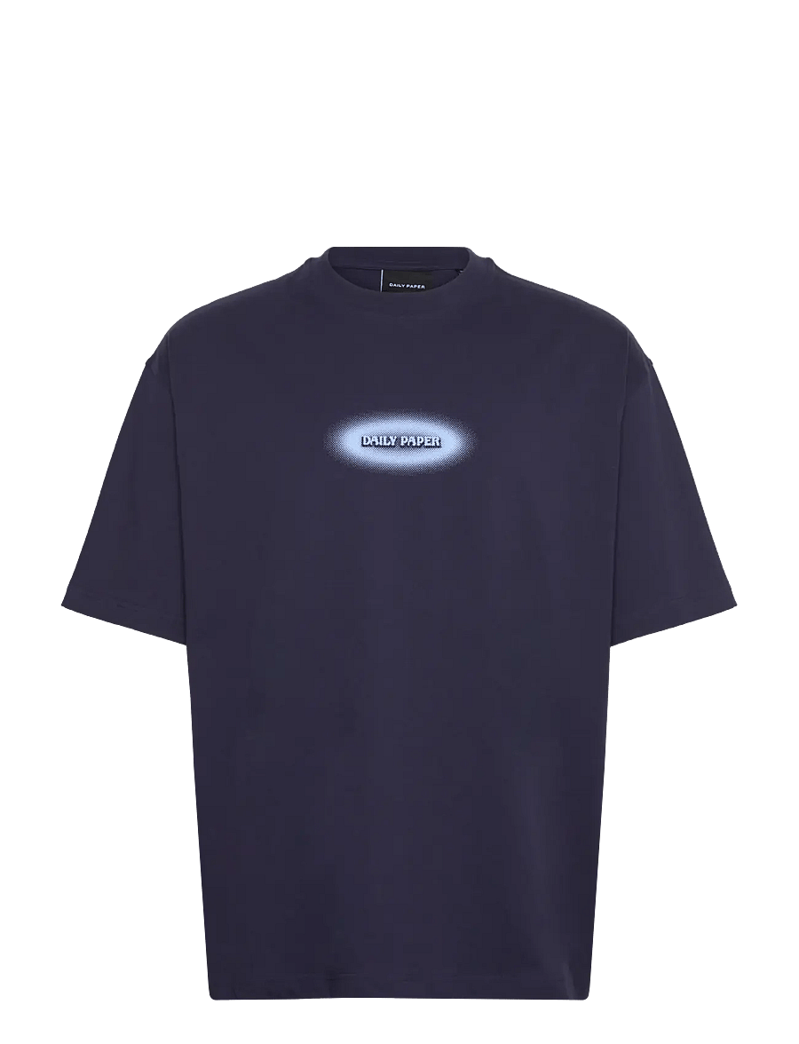 Daily Paper - dotted logo t-shirt - short-sleeved t-shirts - martime blue - 0
