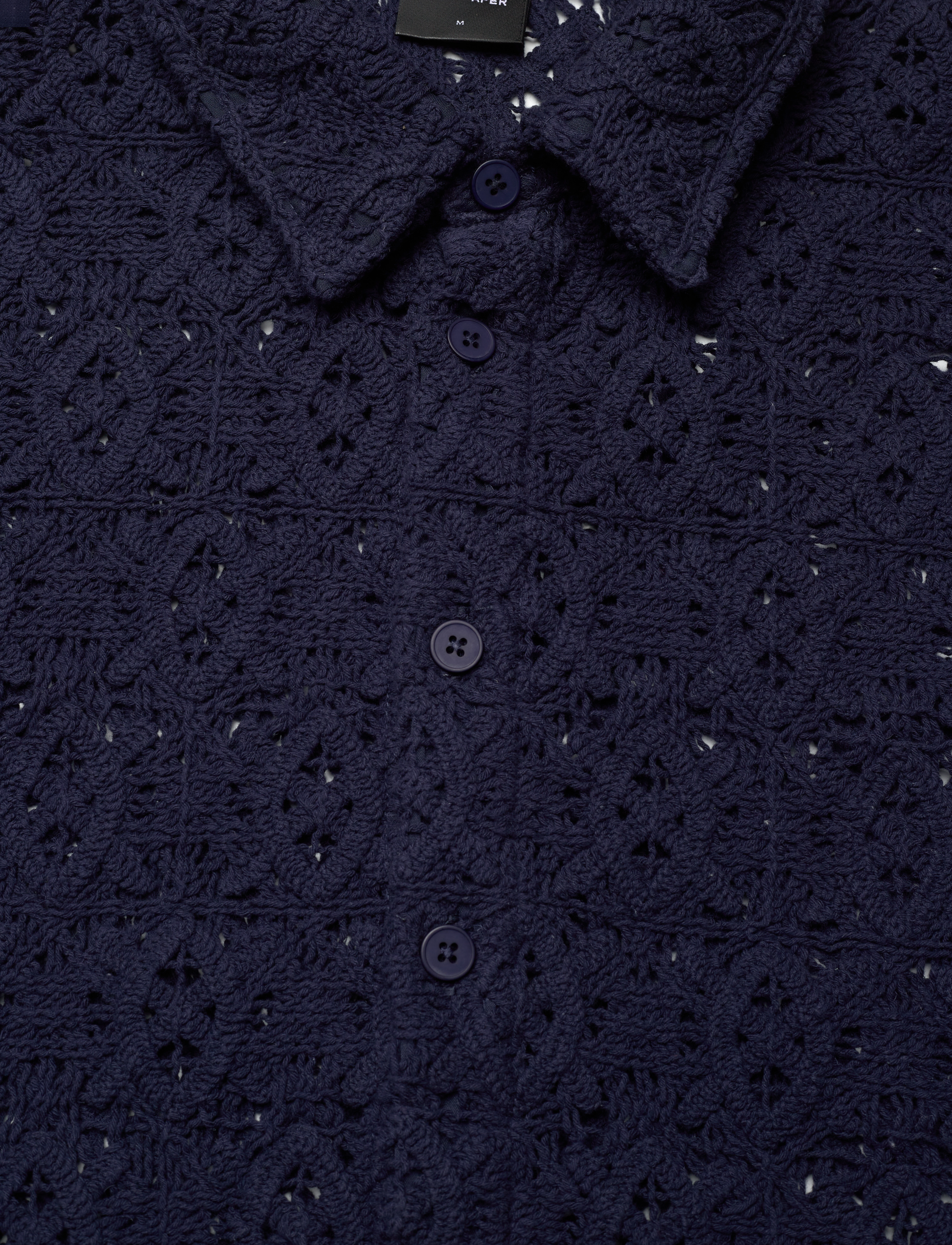 Daily Paper - lace shield ss shirt - kurzarmhemden - martime blue - 2