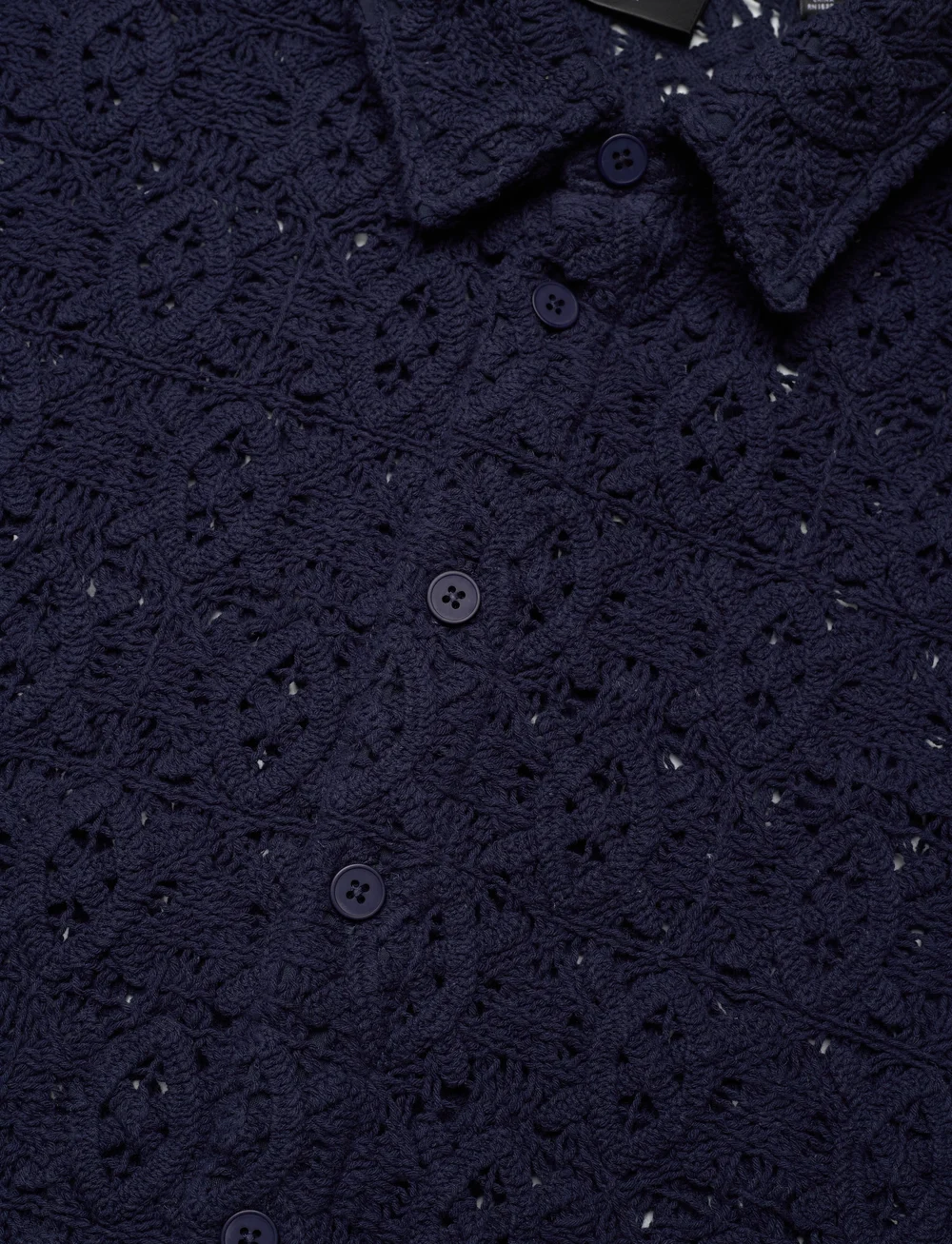 Daily Paper - lace shield ss shirt - kortærmede skjorter - martime blue - 3