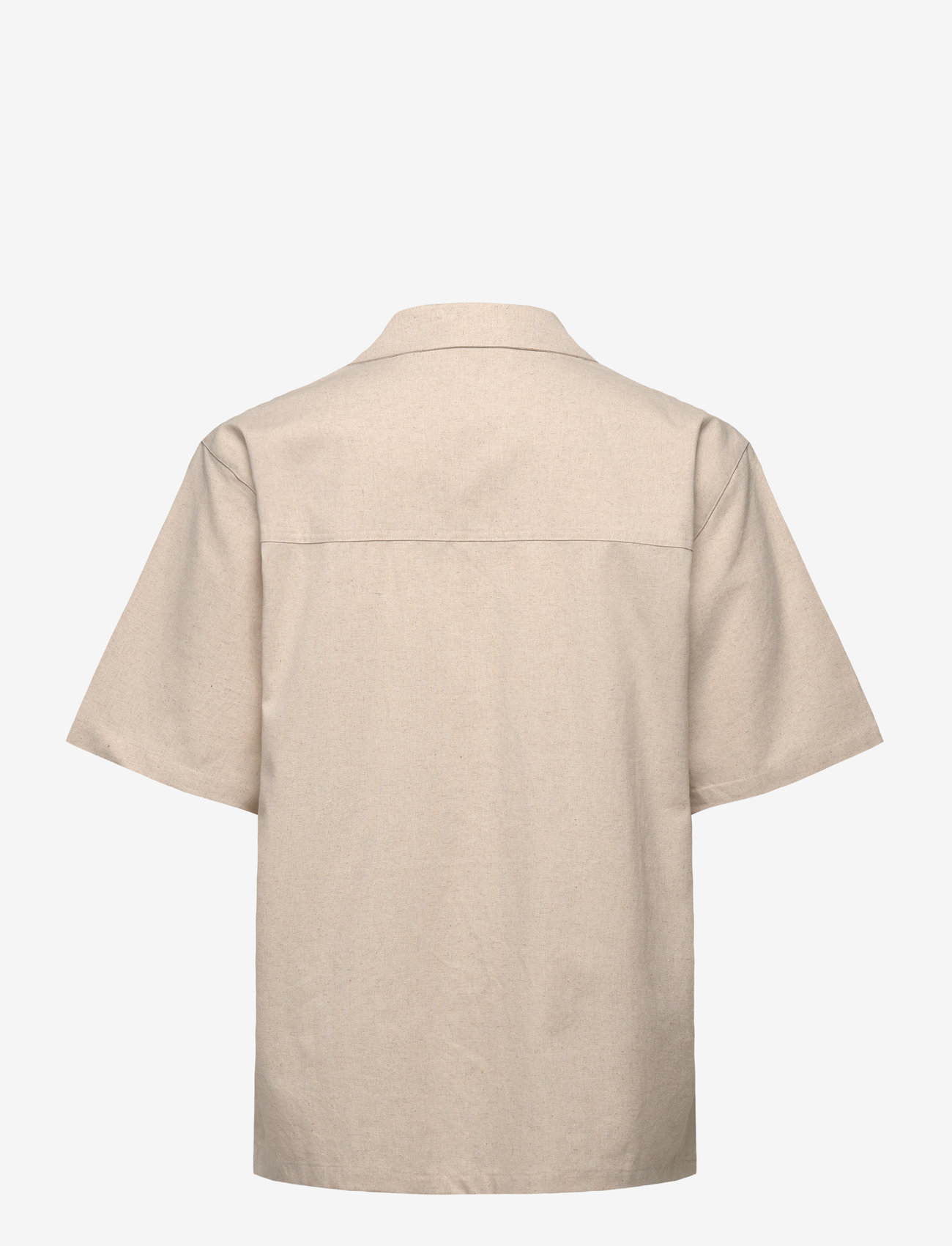 Daily Paper - linen ss shirt - linneskjortor - beige - 1