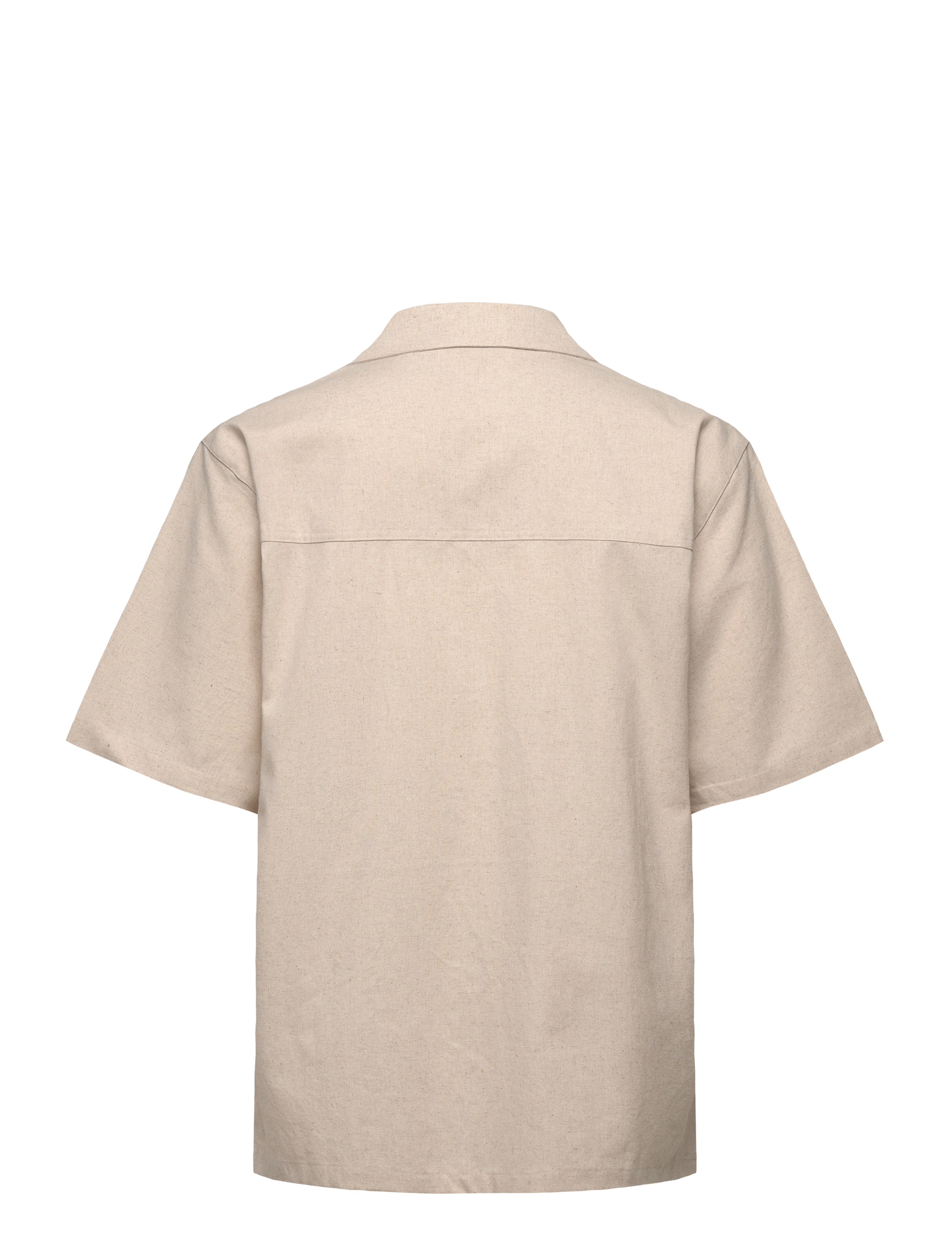 Daily Paper - linen ss shirt - linneskjortor - beige - 1