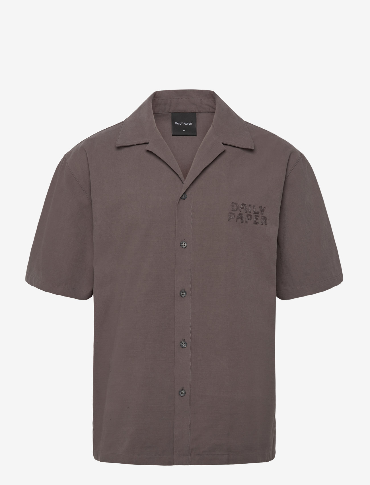 Daily Paper - chain stitch ss shirt - kortärmade skjortor - army green - 0