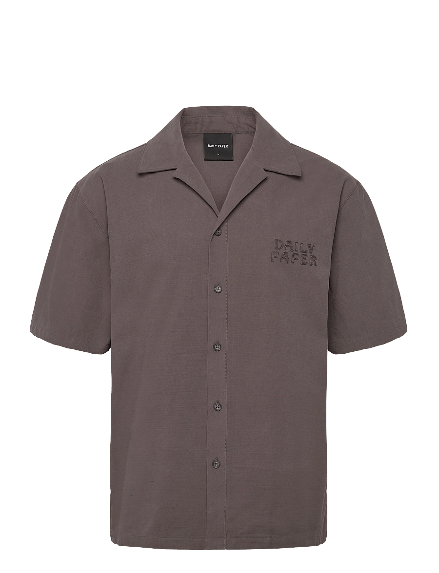 Daily Paper - chain stitch ss shirt - overhemden met korte mouw - army green - 0