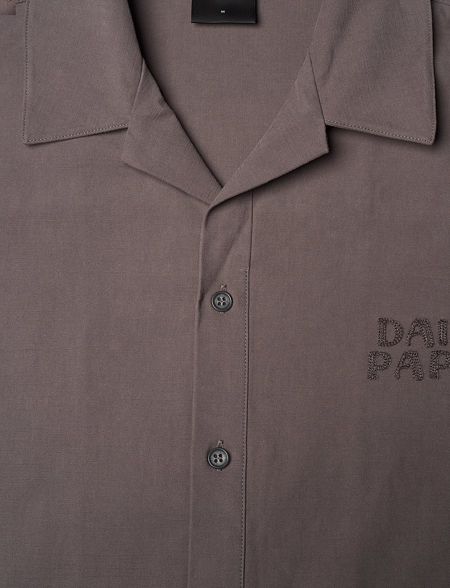 Daily Paper - chain stitch ss shirt - overhemden met korte mouw - army green - 2