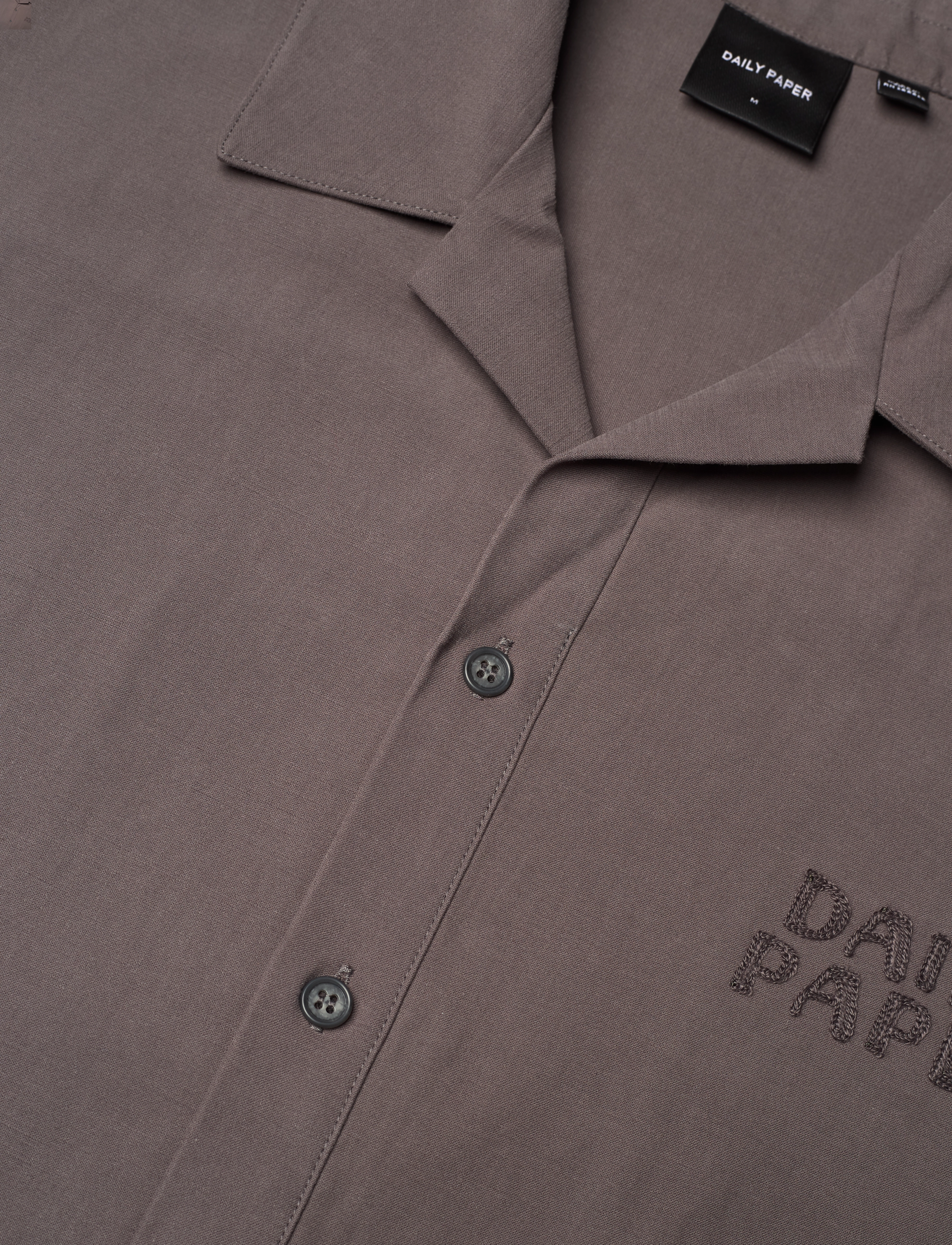 Daily Paper - chain stitch ss shirt - krótki rękaw - army green - 3