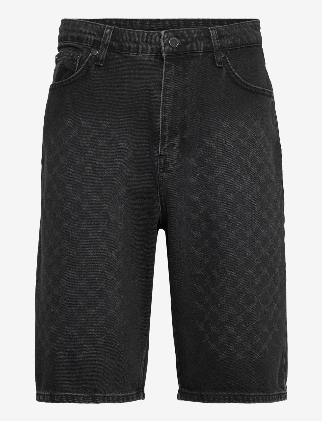 Daily Paper - laser monogram denim shorts - jorts - black - 0
