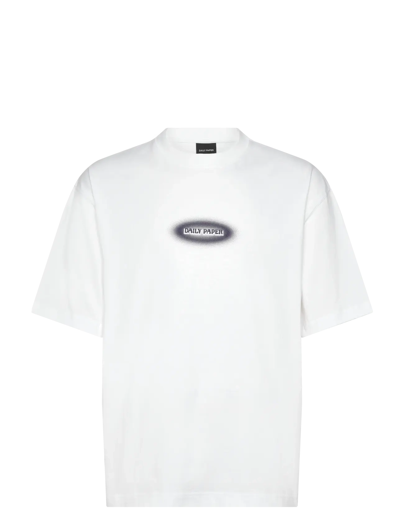 Daily Paper Dotted Logo T-Shirt, Mænd, Prikket Logo T-Shirt, Hvid, Str: M