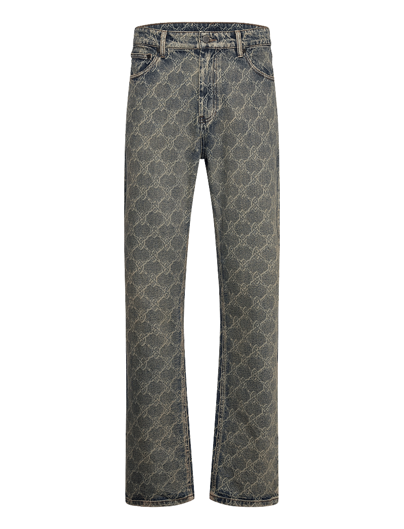 Daily Paper - shield laser washed jeans - regular jeans - blue - 0