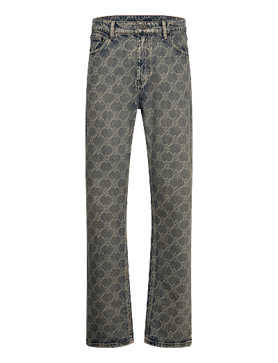 Daily Paper shield laser washed jeans - Normale Jeans - BLUE / blue