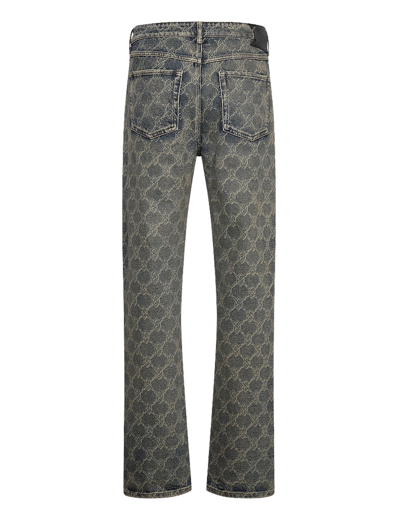 Daily Paper - shield laser washed jeans - regular jeans - blue - 1