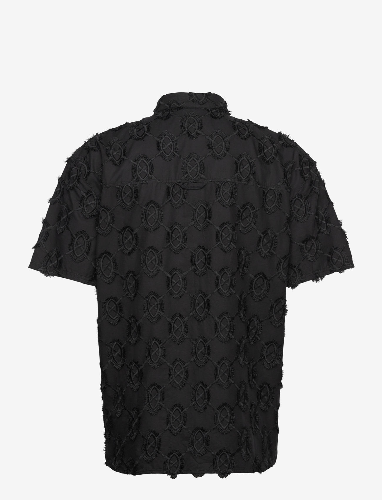 Daily Paper - trophy shield ss shirt - kortærmede skjorter - black - 1