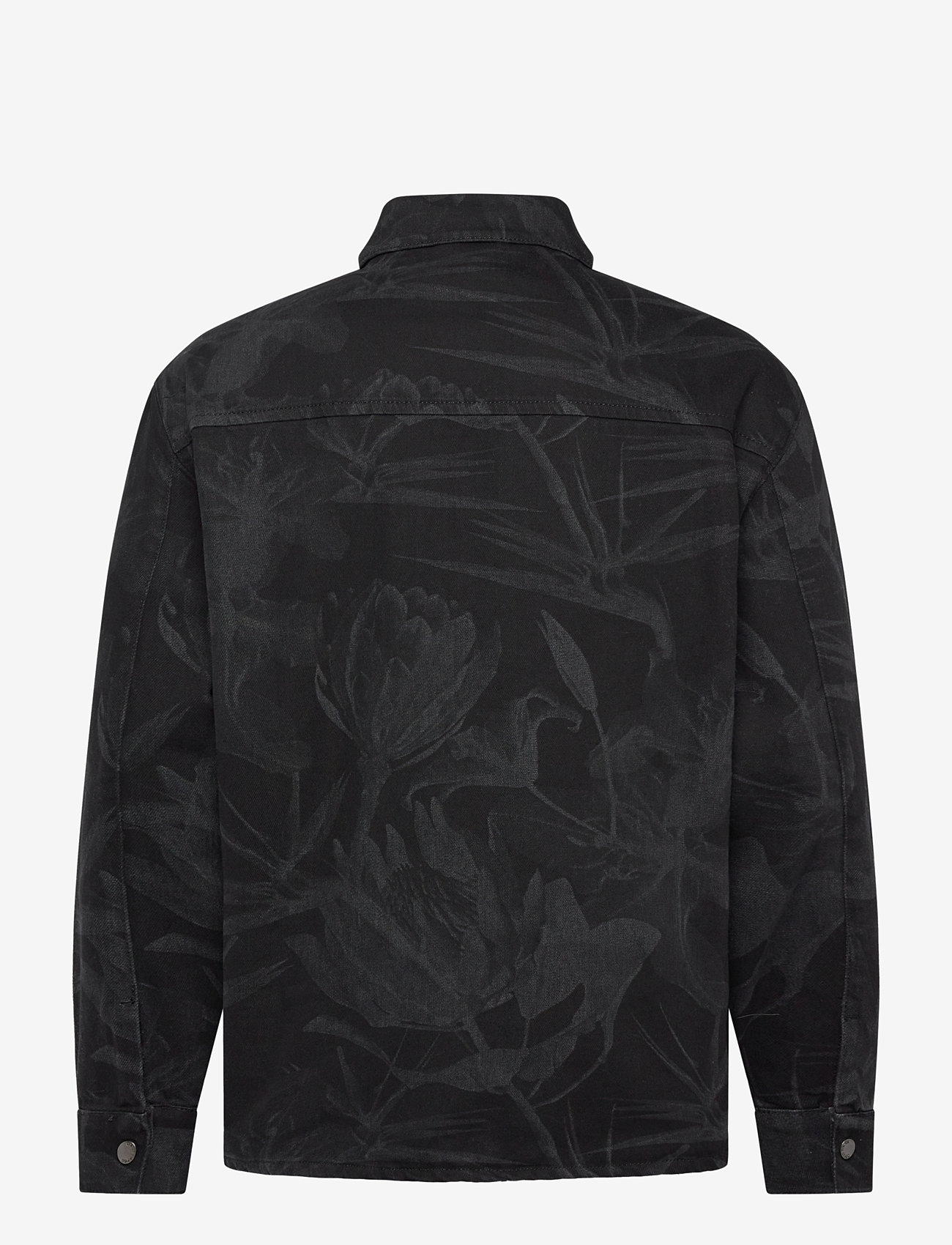 Daily Paper - floral laser denim shirt - denim shirts - black - 1