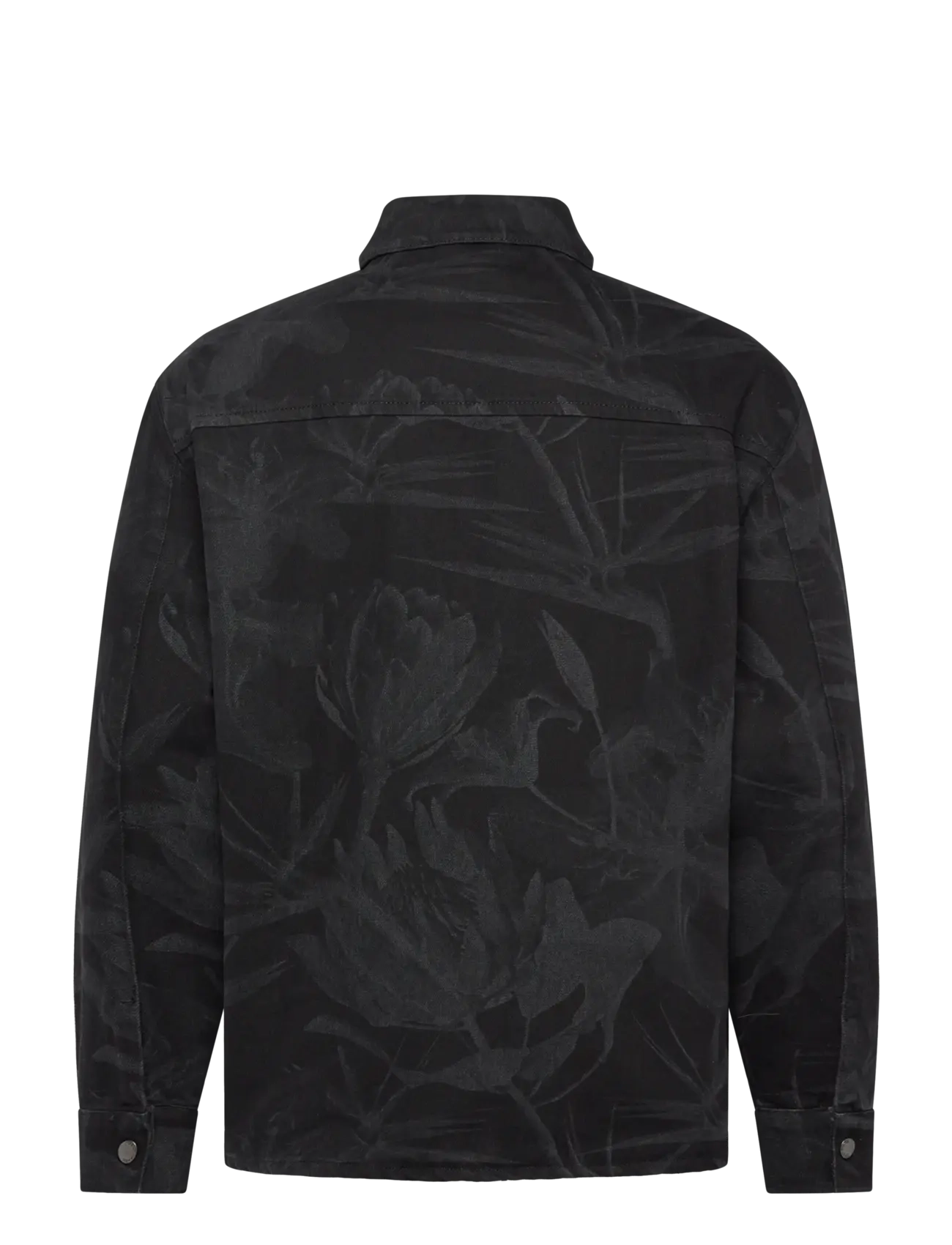 Daily Paper - floral laser denim shirt - black - 1