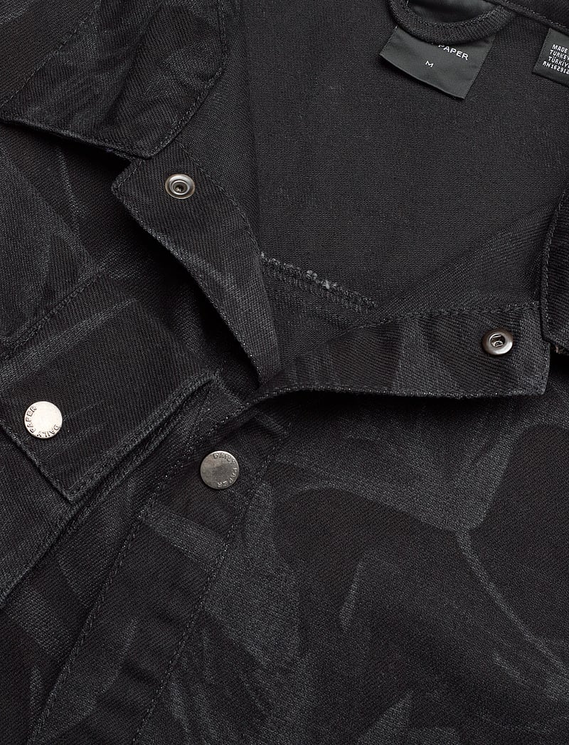 Daily Paper - floral laser denim shirt - denimskjorter - black - 2