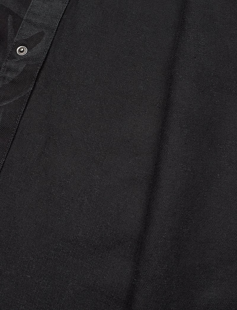 Daily Paper - floral laser denim shirt - denimskjorter - black - 3