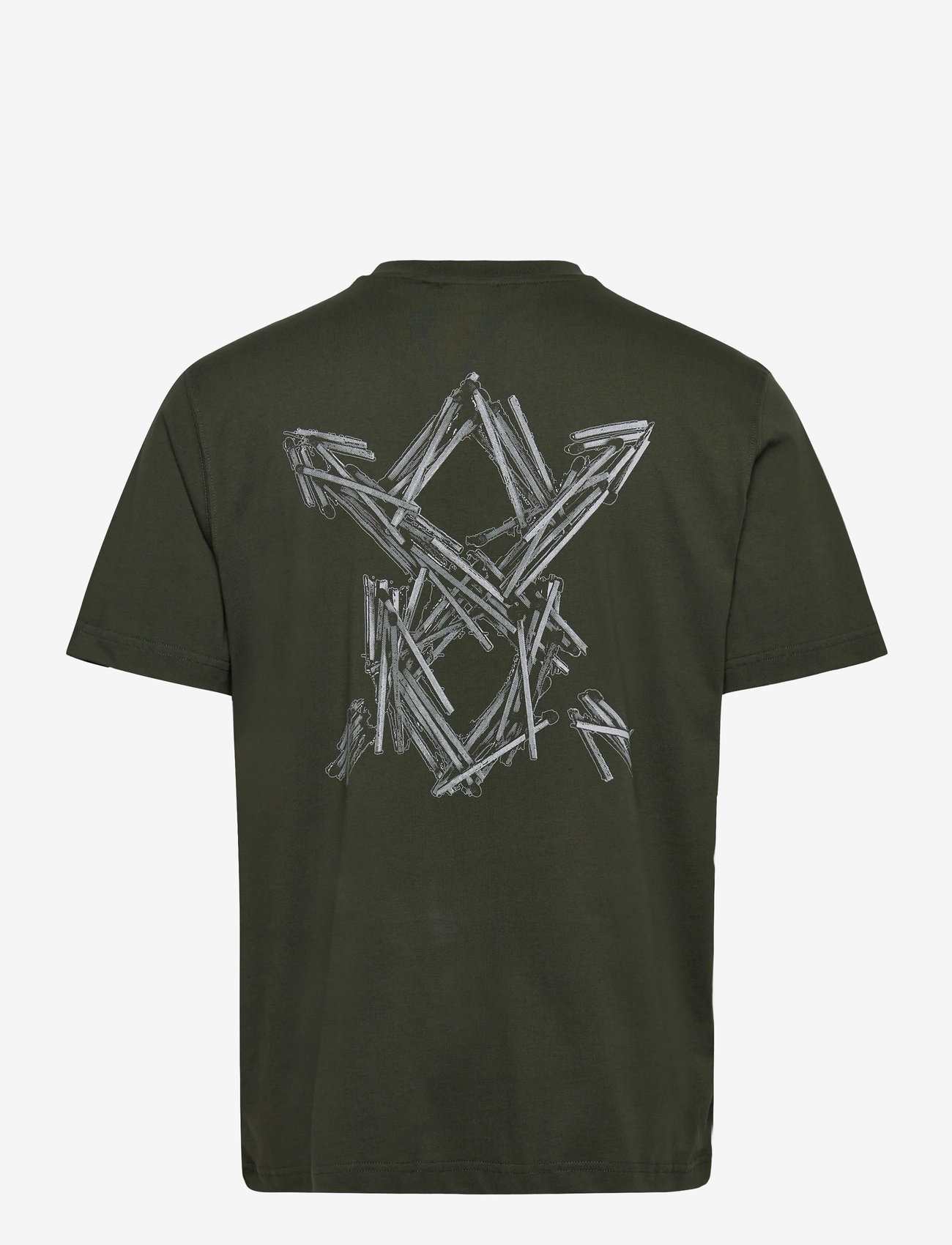 Daily Paper - matchstick shield ss t-shirt - kortärmade t-shirts - rosin green - 1