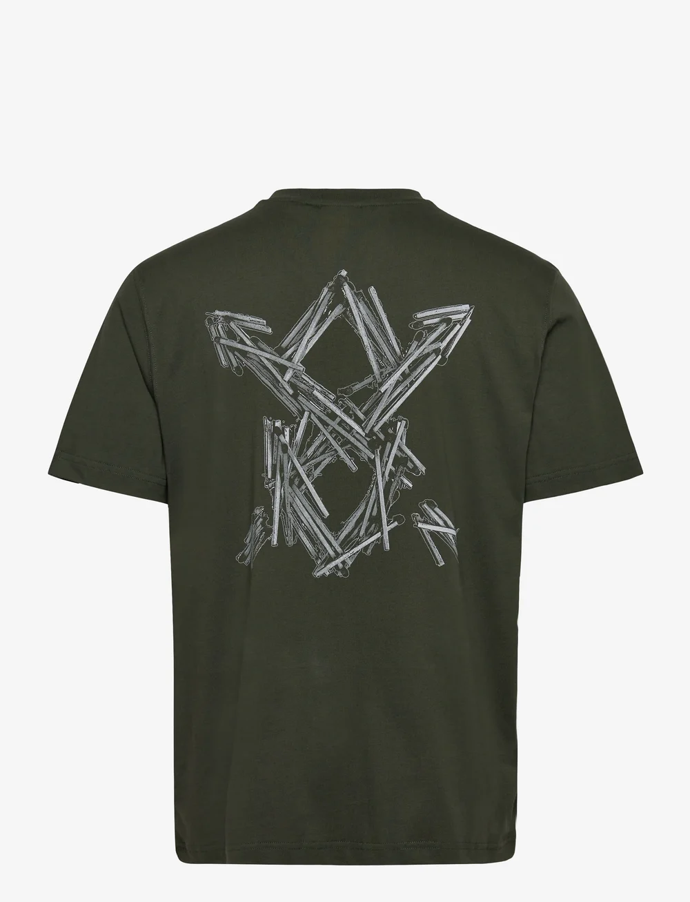 Daily Paper - matchstick shield ss t-shirt - kortærmede t-shirts - rosin green - 1