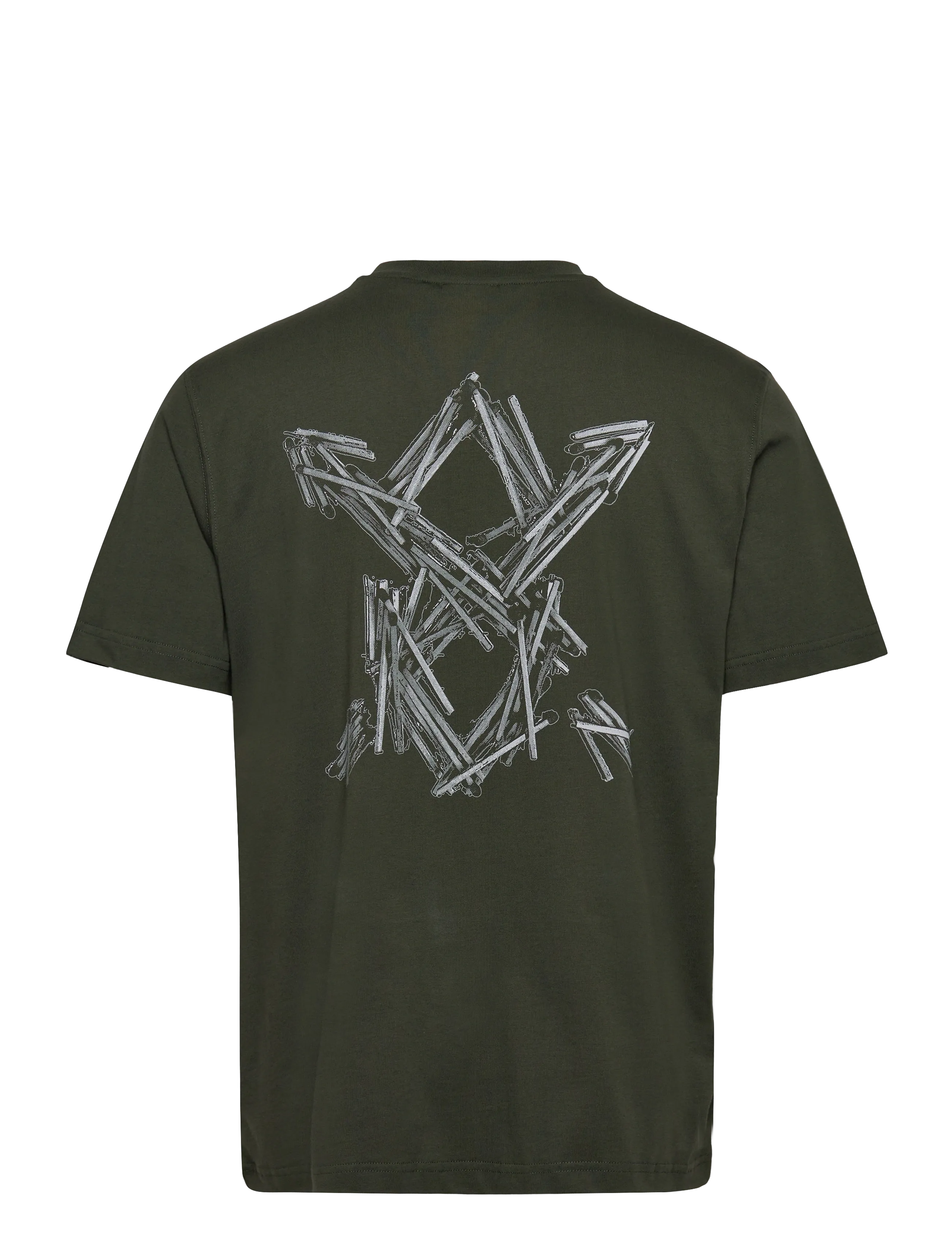 Daily Paper - matchstick shield ss t-shirt - lühikeste varrukatega t-särgid - rosin green - 1