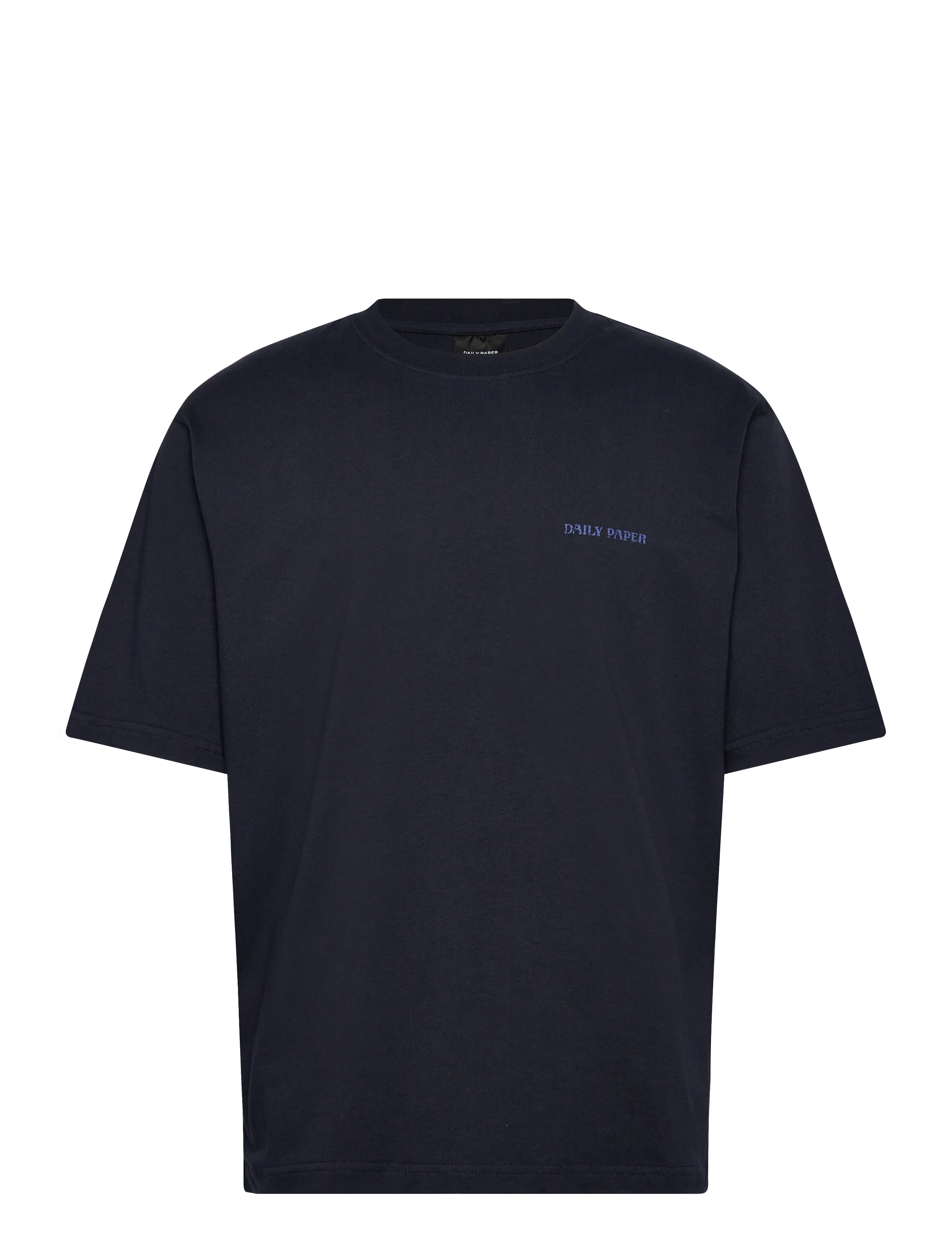 DAILY PAPER Candle Label Boxy Ss T-Shirt Navy - S - Herren