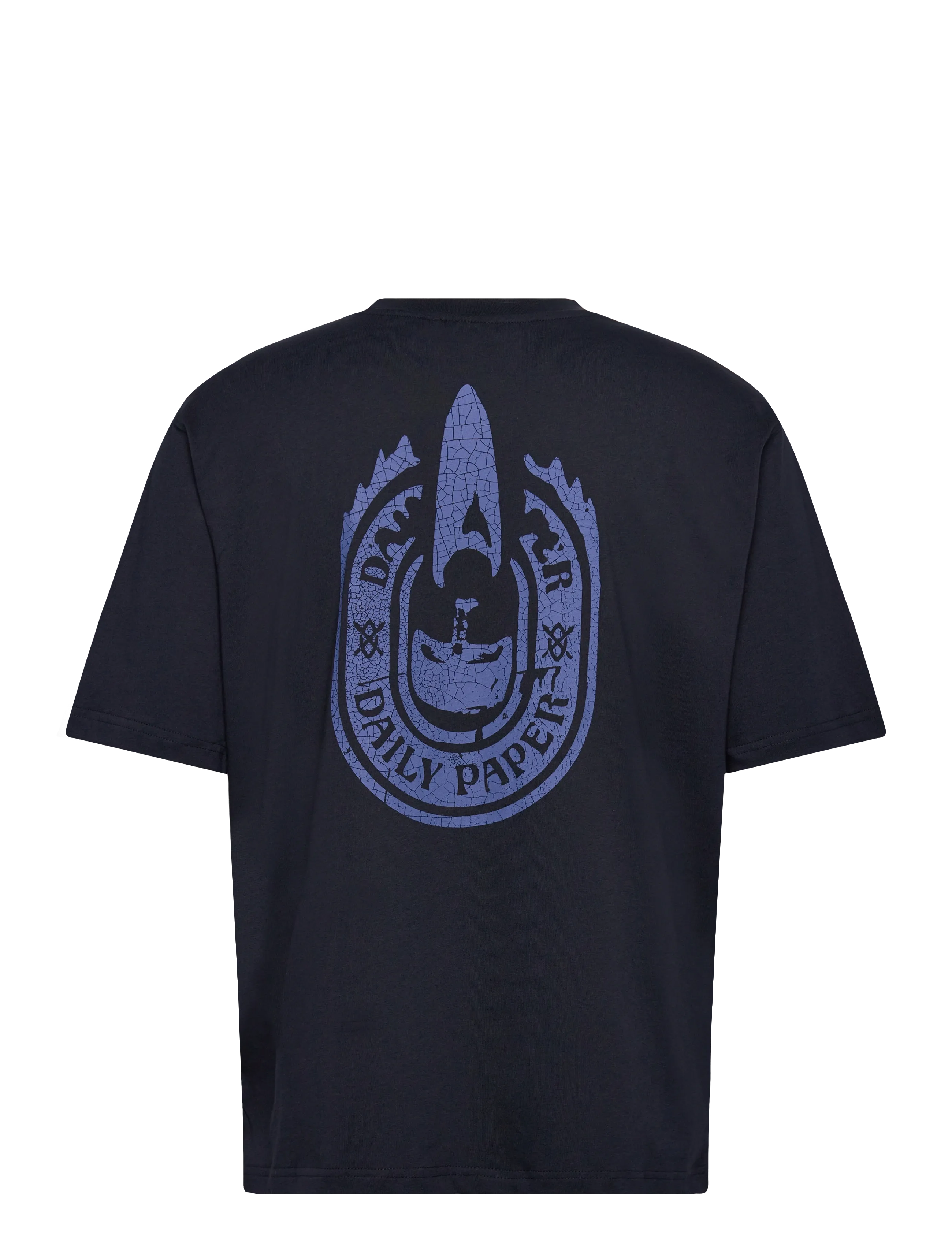 Daily Paper - candle label boxy ss t-shirt - t-shirts à manches courtes - sky captain blue - 1