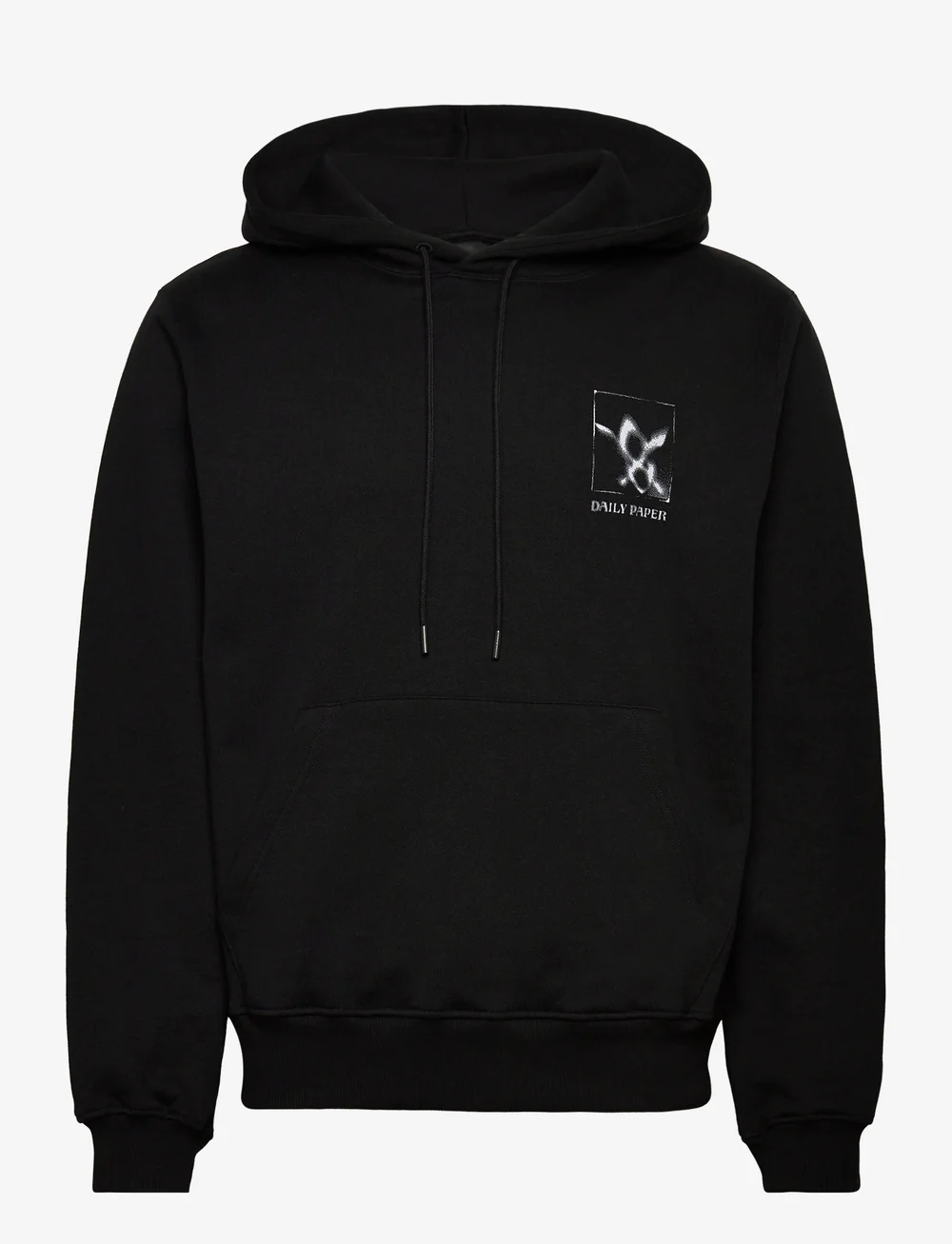 Daily Paper - shadow grid hoodie - kapuzenpullover - black - 0