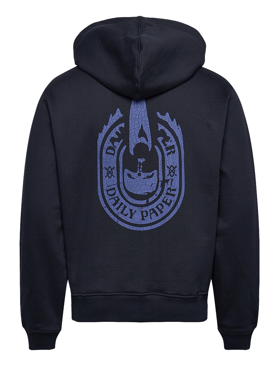 Daily Paper - candle label hoodie - kapuzenpullover - sky captain blue - 1