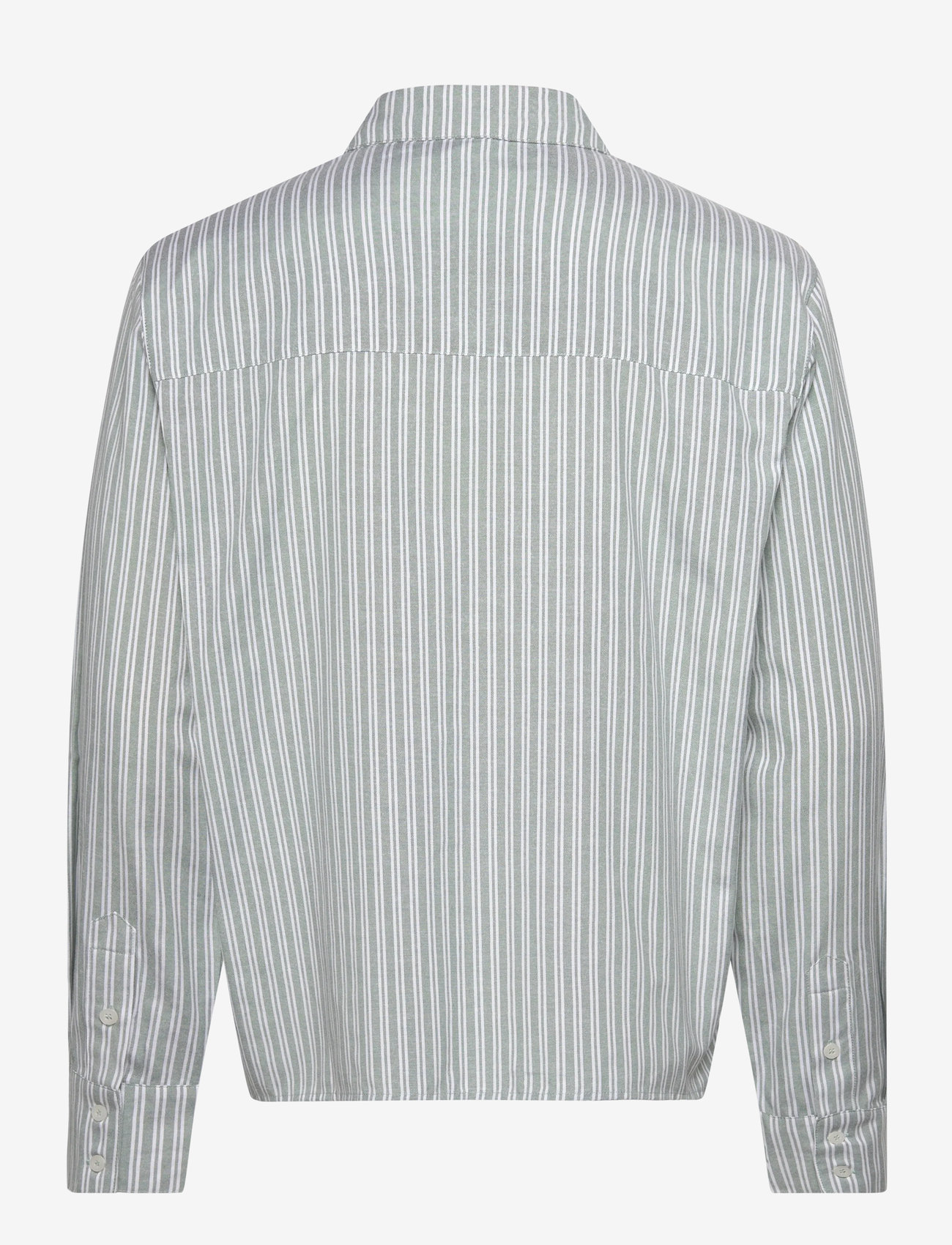 Daily Paper - stripe script ls shirt - efterårstøj - green stripe - 1