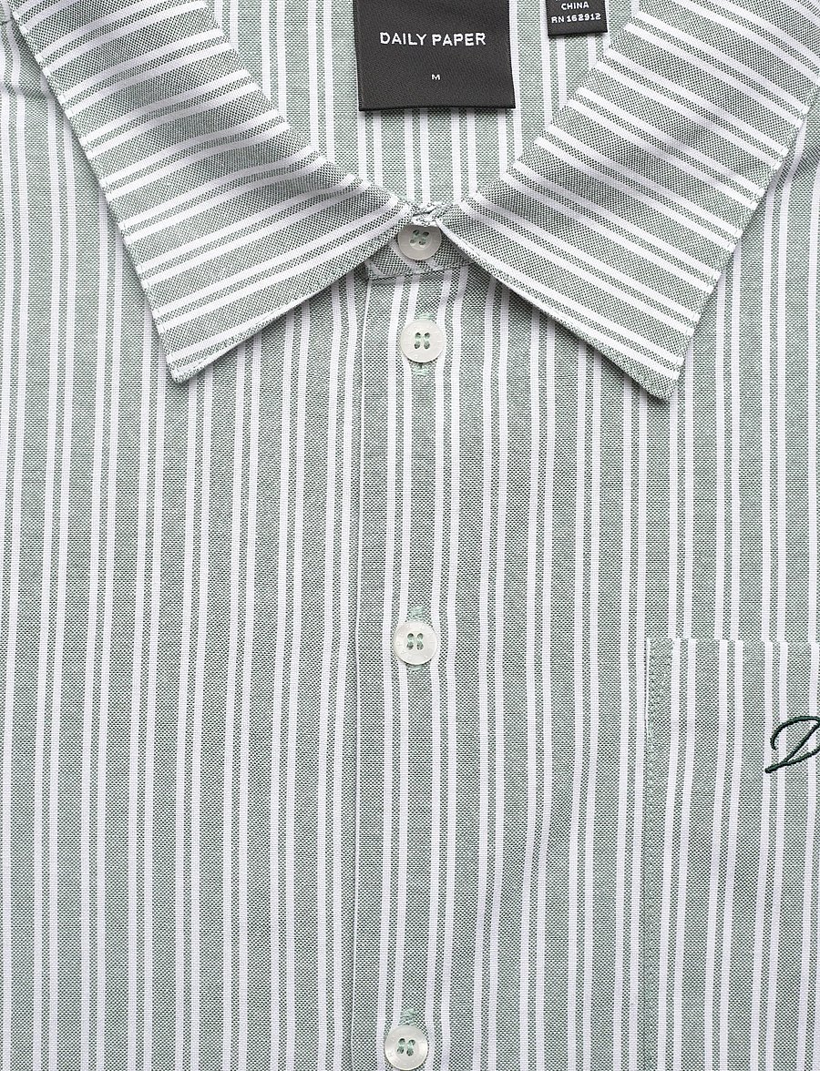 Daily Paper - stripe script ls shirt - randiga skjortor - green stripe - 2