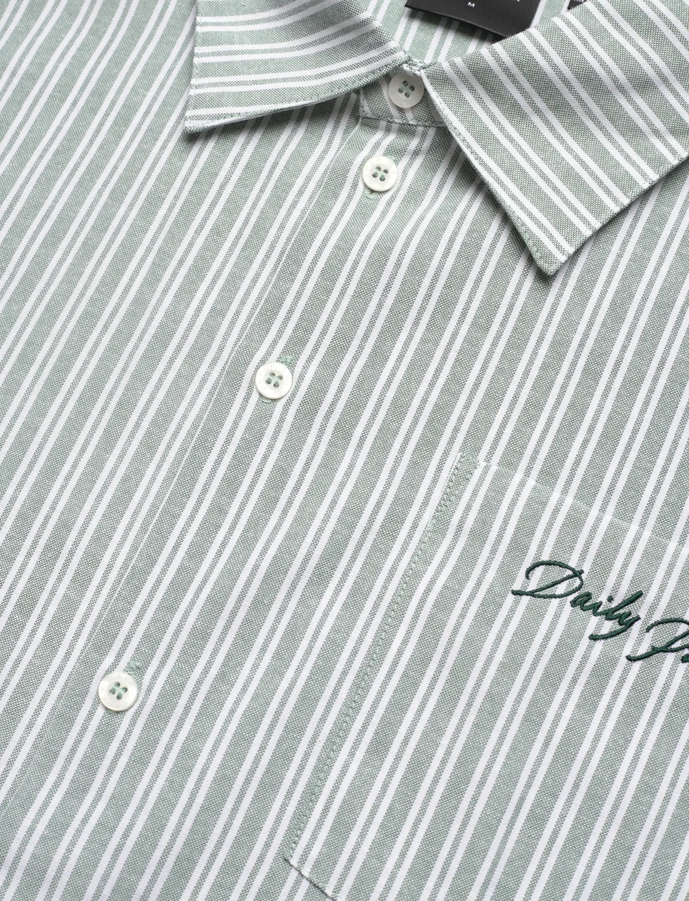 Daily Paper - stripe script ls shirt - randiga skjortor - green stripe - 3