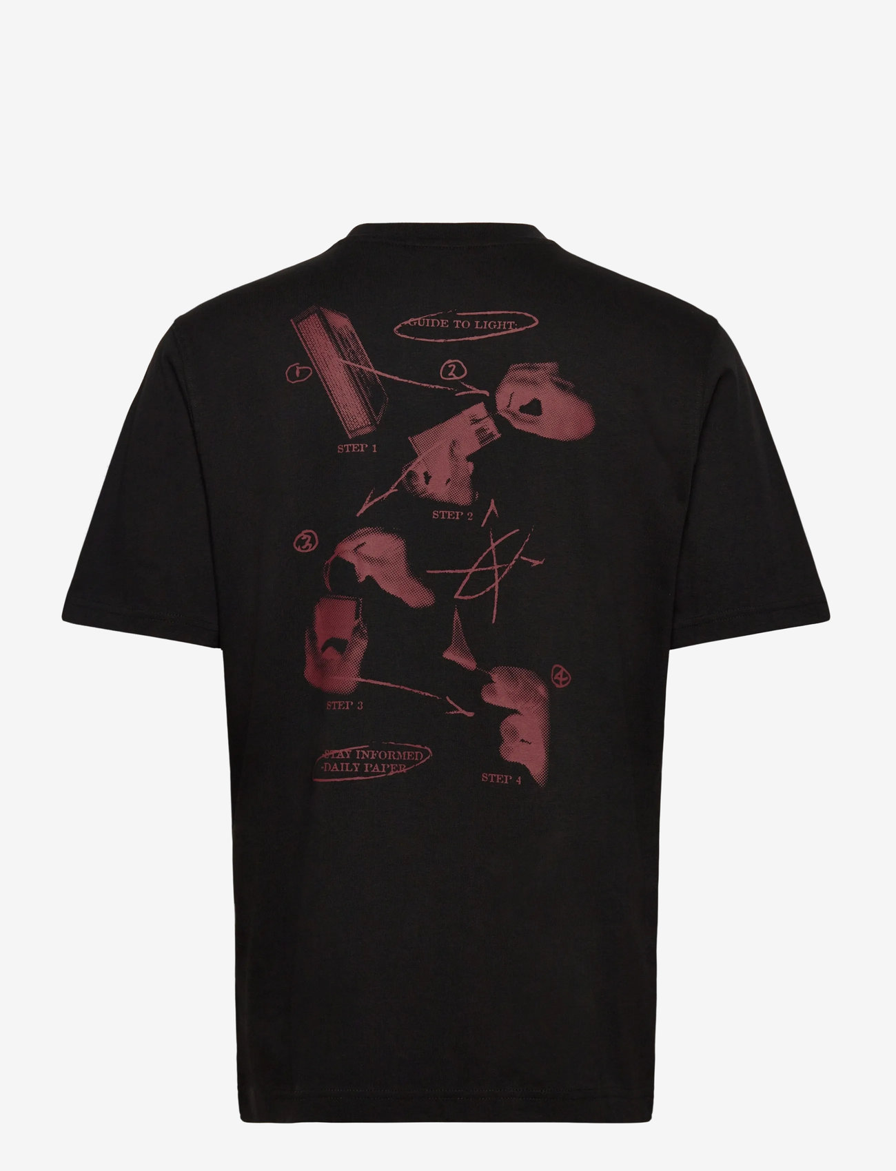Daily Paper - guide to light ss t-shirt - lühikeste varrukatega t-särgid - black - 1