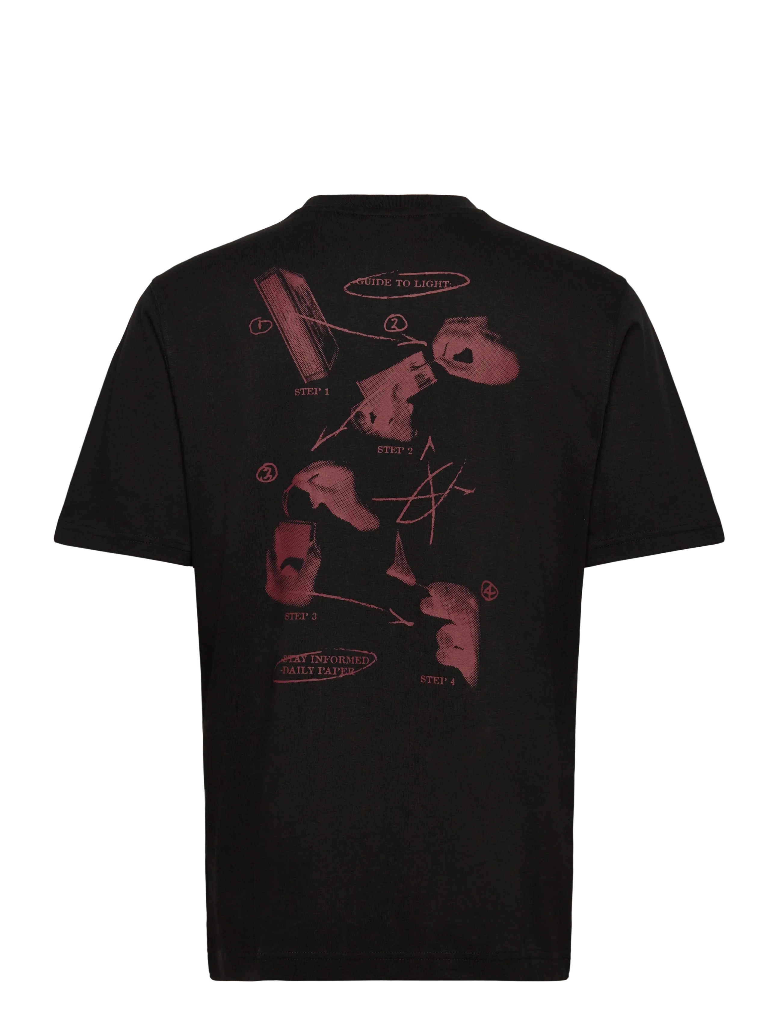 Daily Paper - guide to light ss t-shirt - kortærmede t-shirts - black - 1