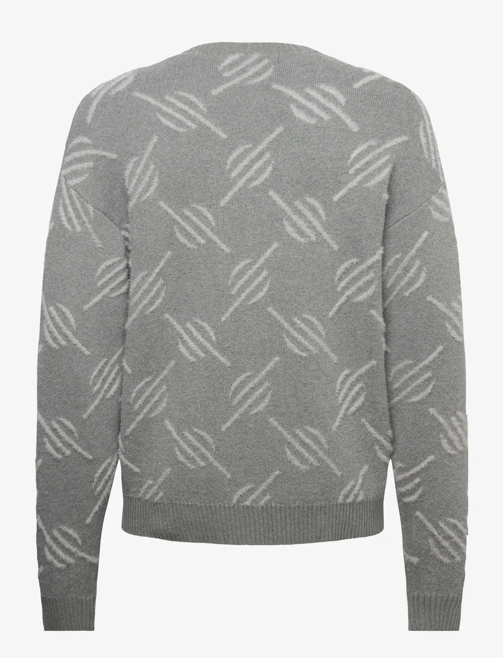 Daily Paper - tevin monogram knit sweater - rund hals - grey - 1