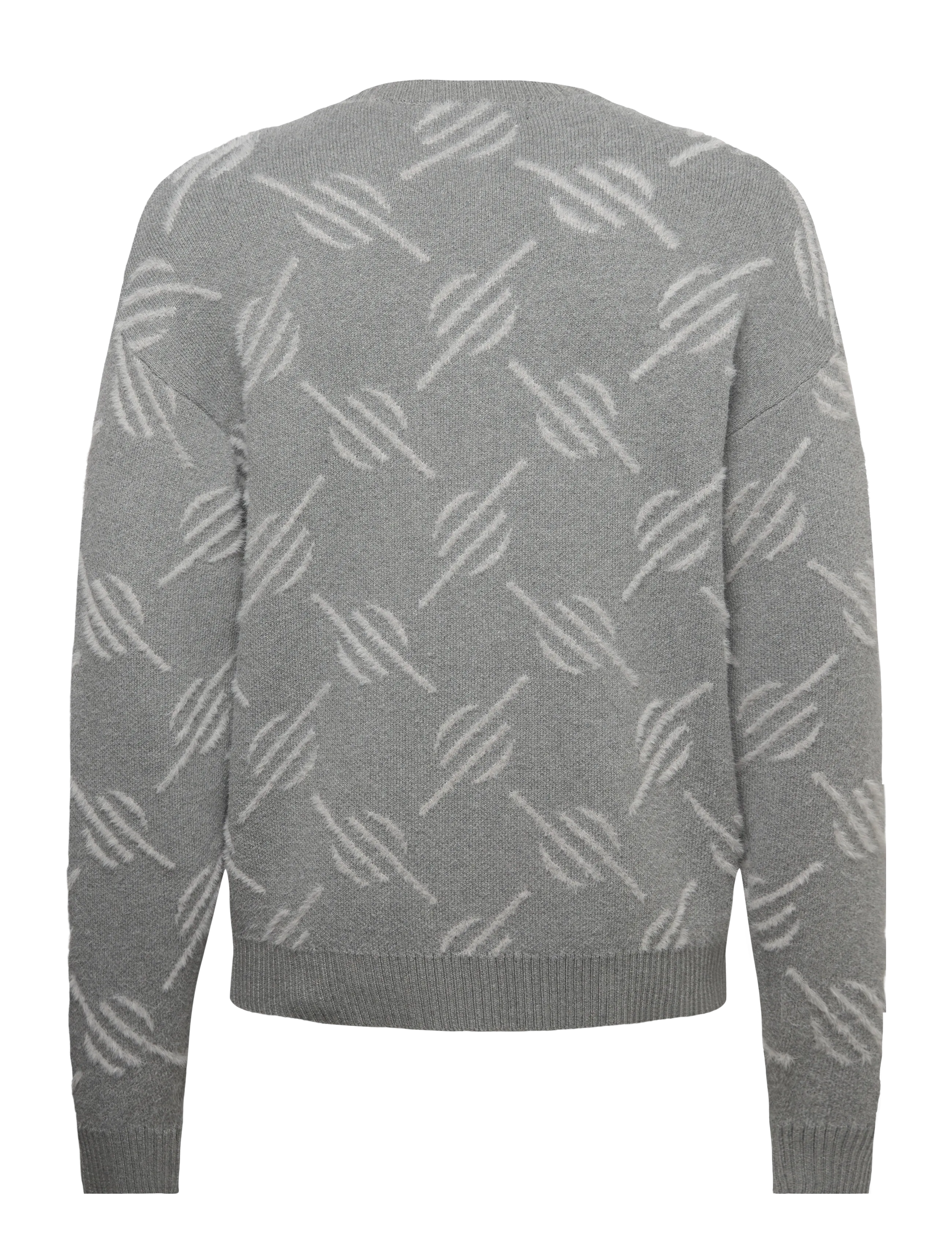 Daily Paper - tevin monogram knit sweater - rundhals - grey - 1