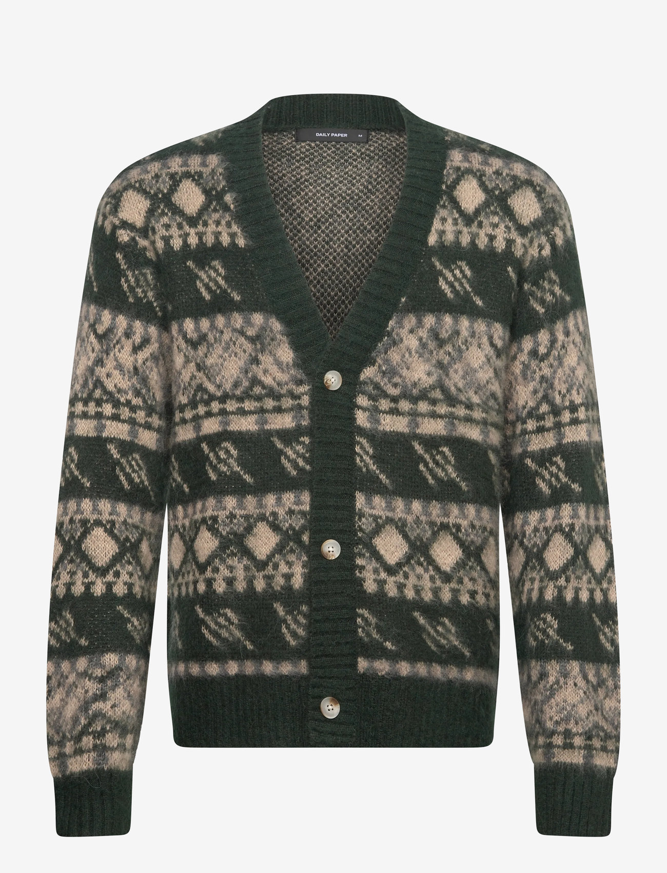 Daily Paper - pattern check cardigan - cardigans - multi colored - 0