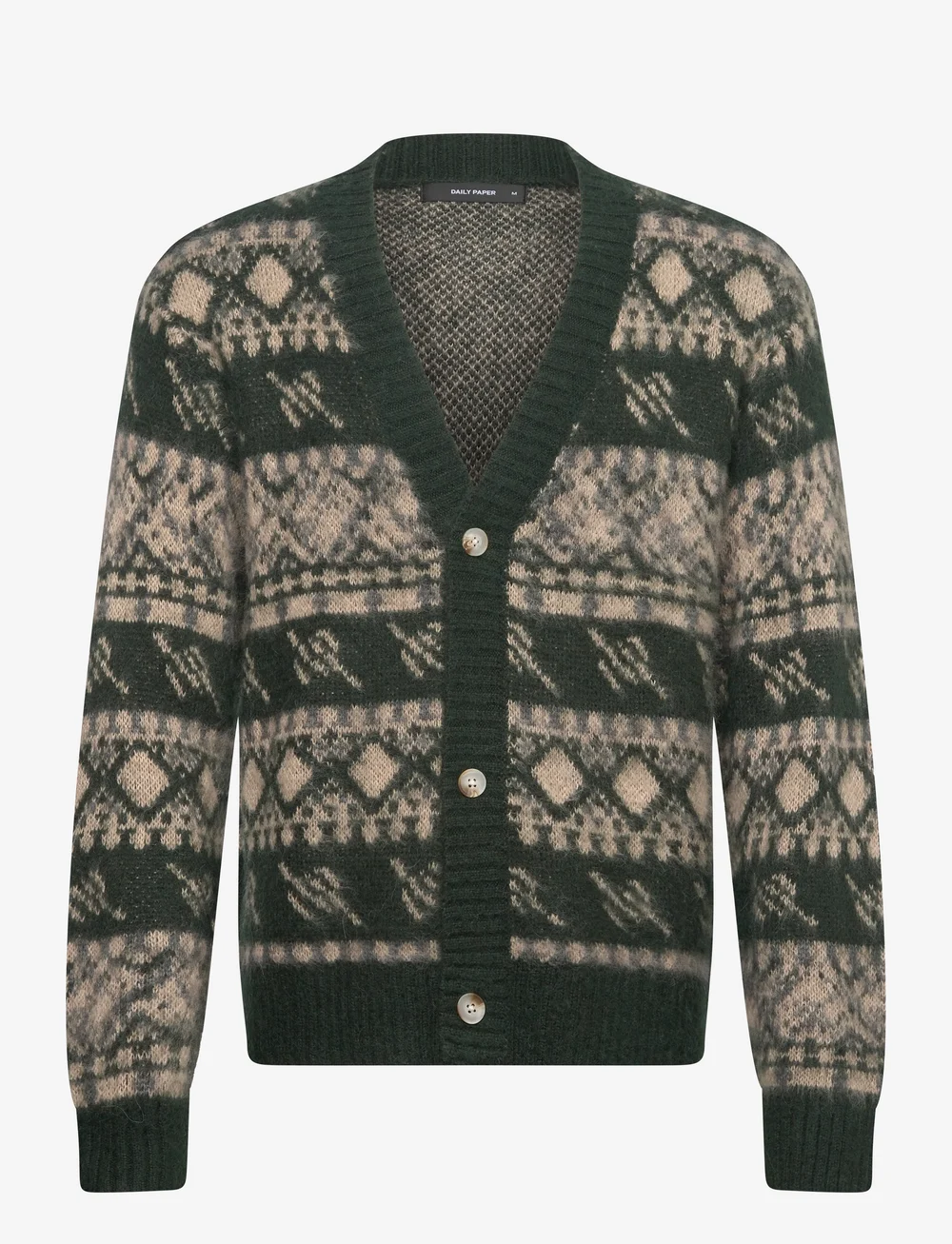 Daily Paper - pattern check cardigan - cardigans - multi colored - 0