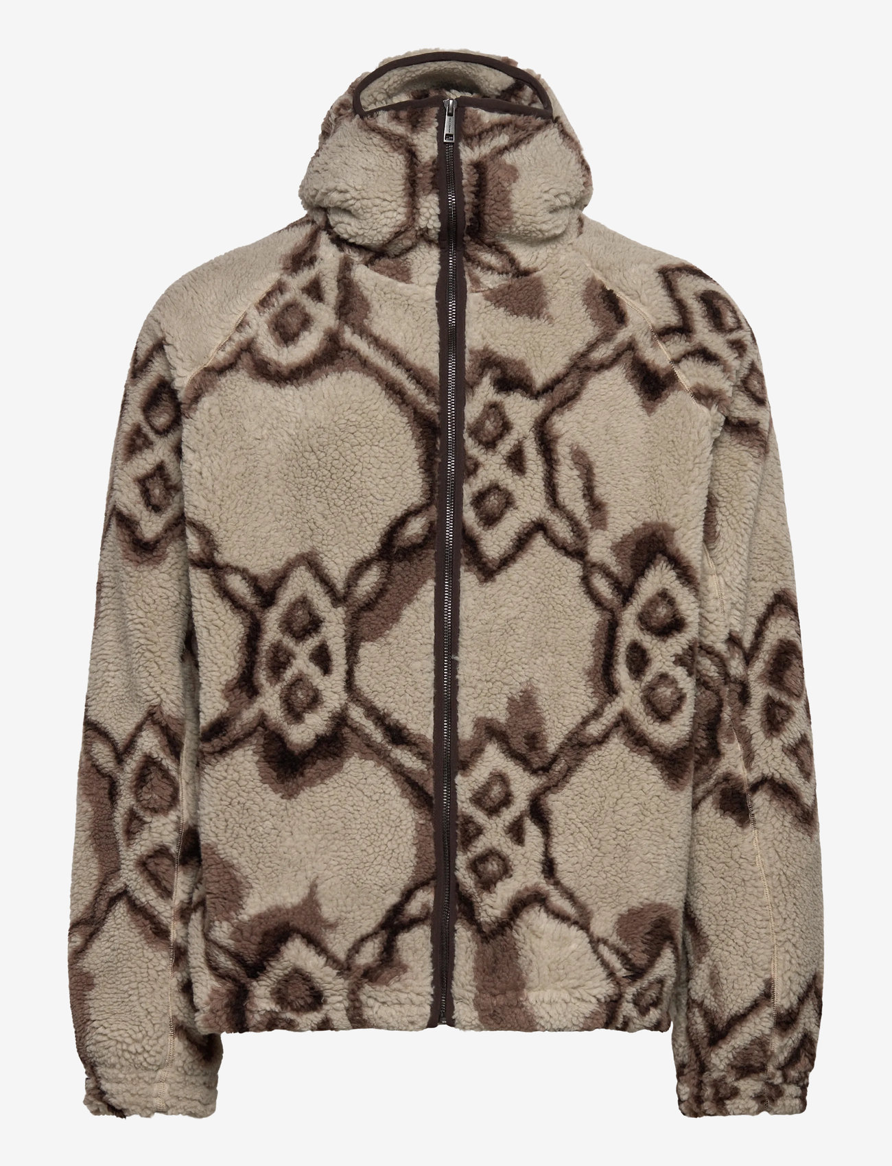 Daily Paper - burned shield sherpa hoodie - teddy kampsunid - off white - 0