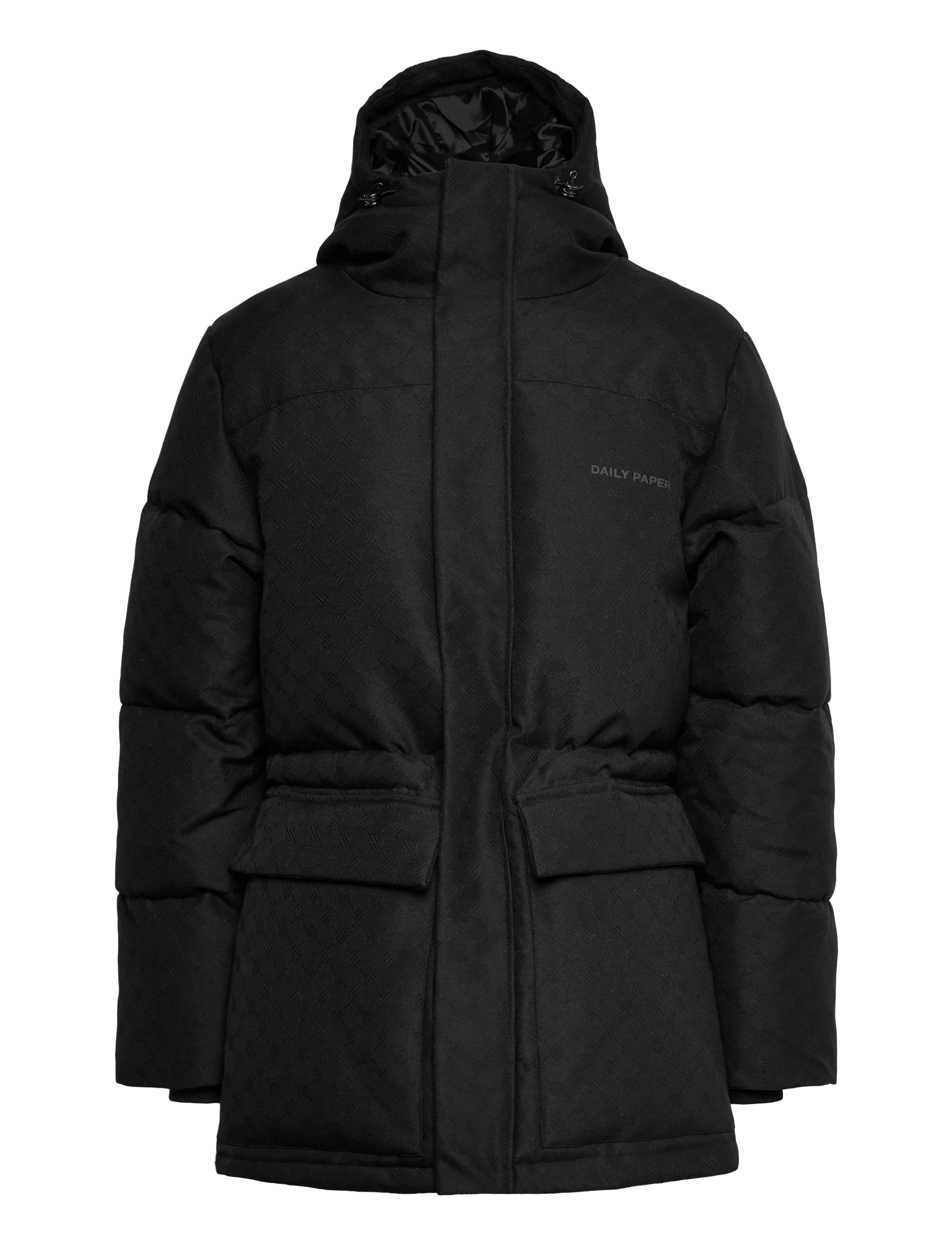 DAILY PAPER Oba Monogram Puffer Schwarz - L - Herren