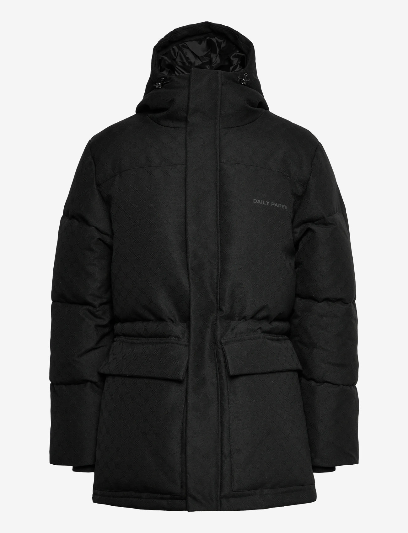 Daily Paper - oba monogram puffer - vinterjakker - black - 0
