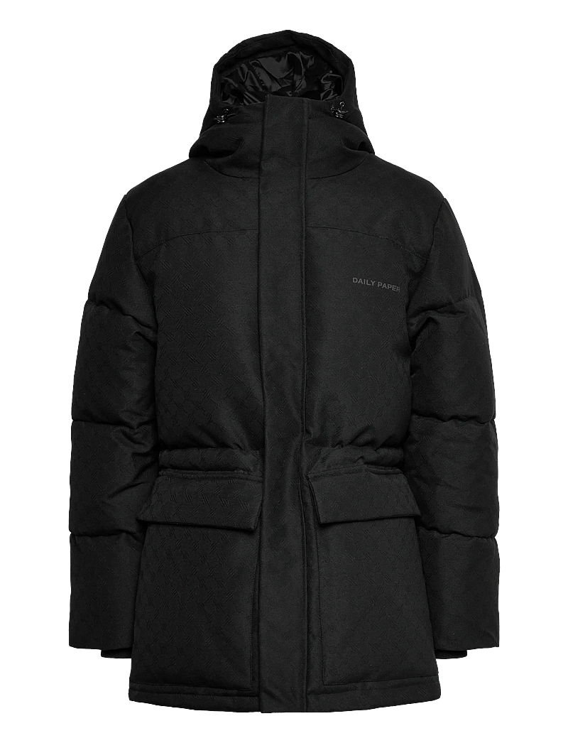 Daily Paper - oba monogram puffer - vinterjakker - black - 0