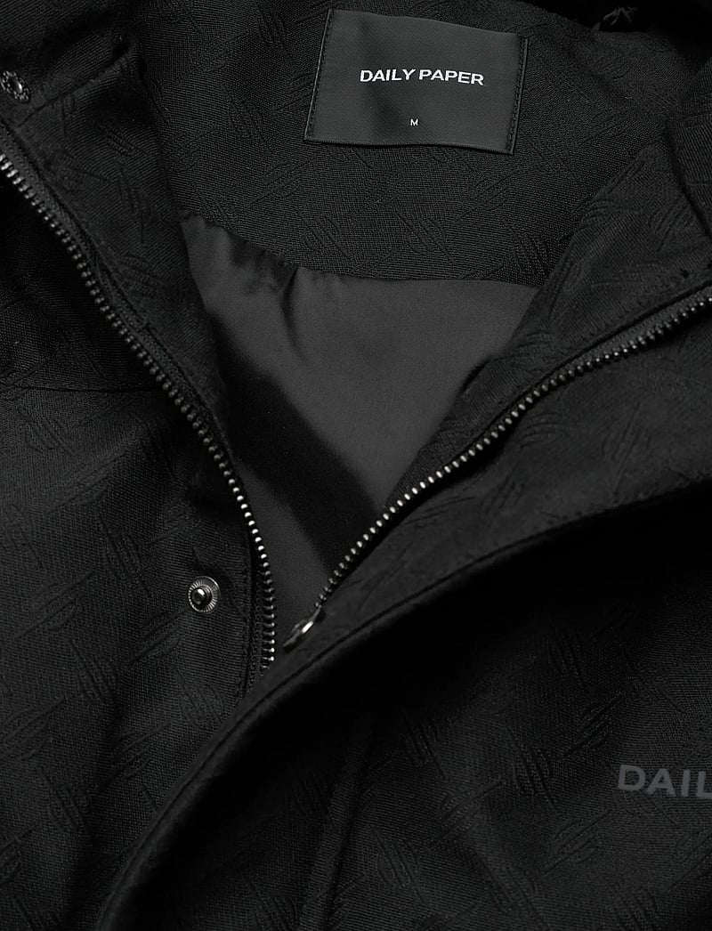 Daily Paper - oba monogram puffer - vinterjakker - black - 2