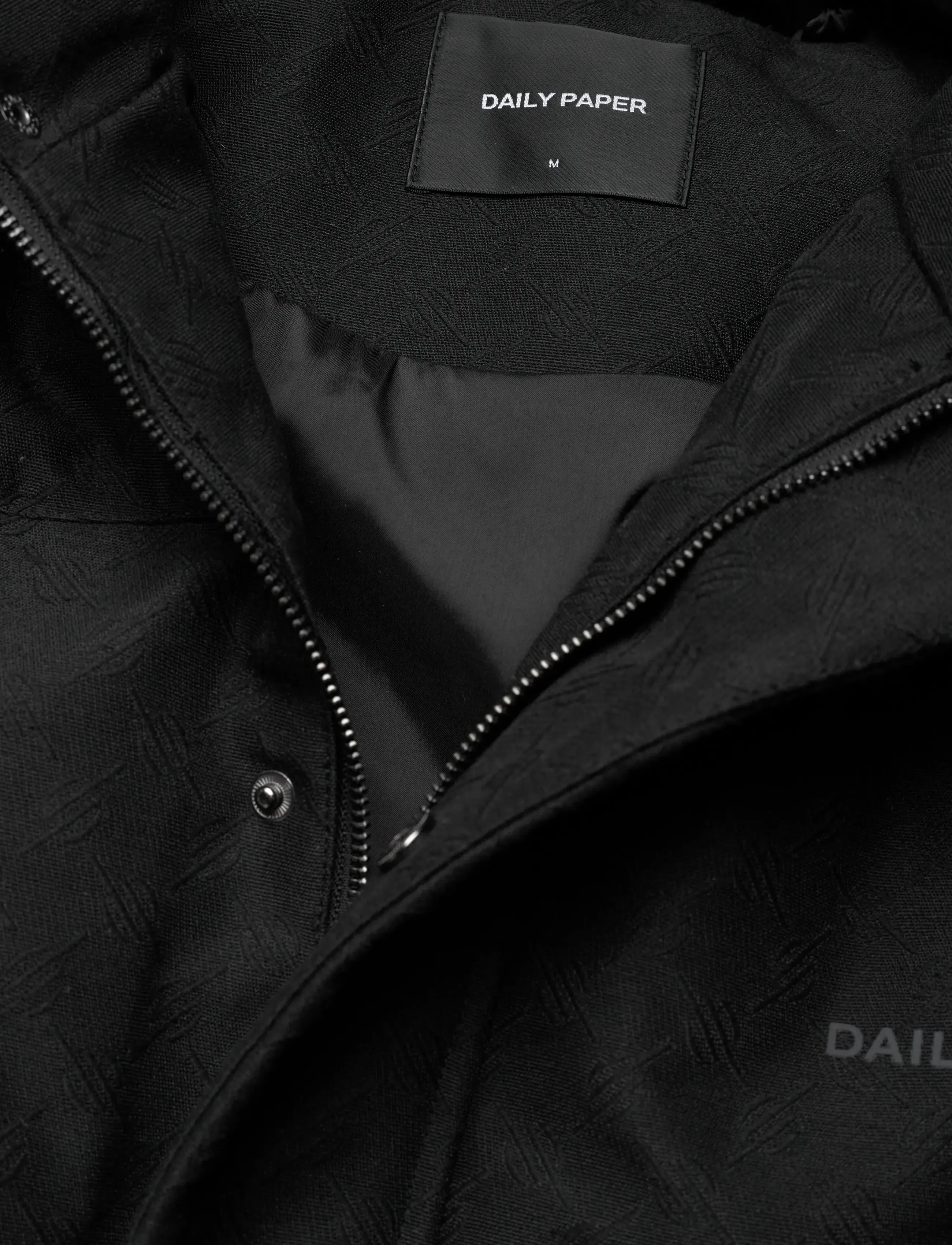 Daily Paper - oba monogram puffer - vinterjakker - black - 2
