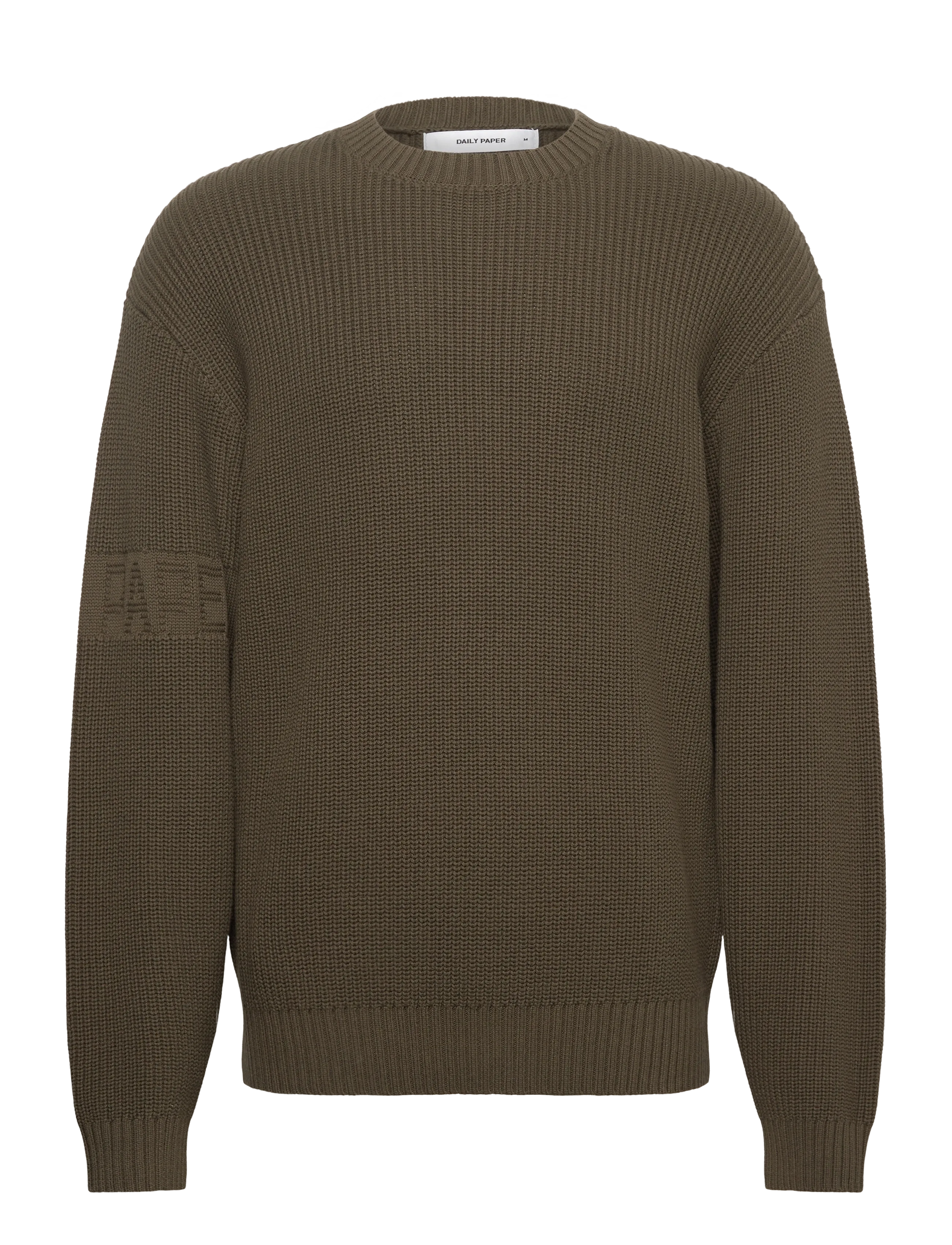 band knit sweater - ROSIN GREEN