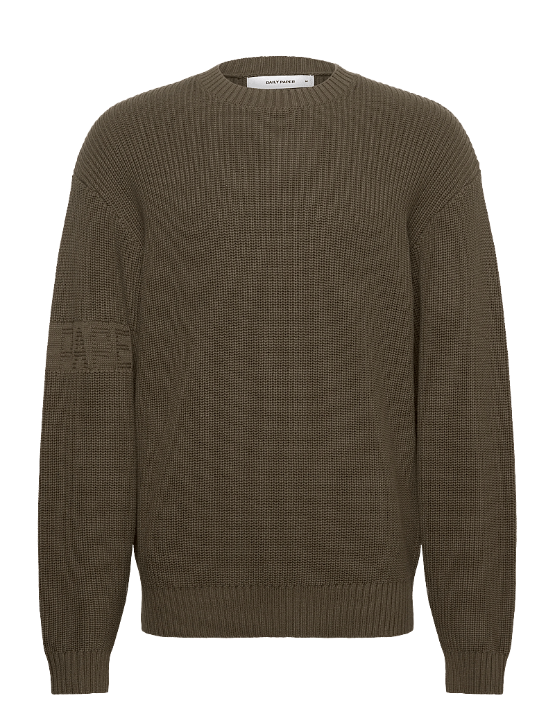 Daily Paper - band knit sweater - pyöreäaukkoiset - rosin green - 0