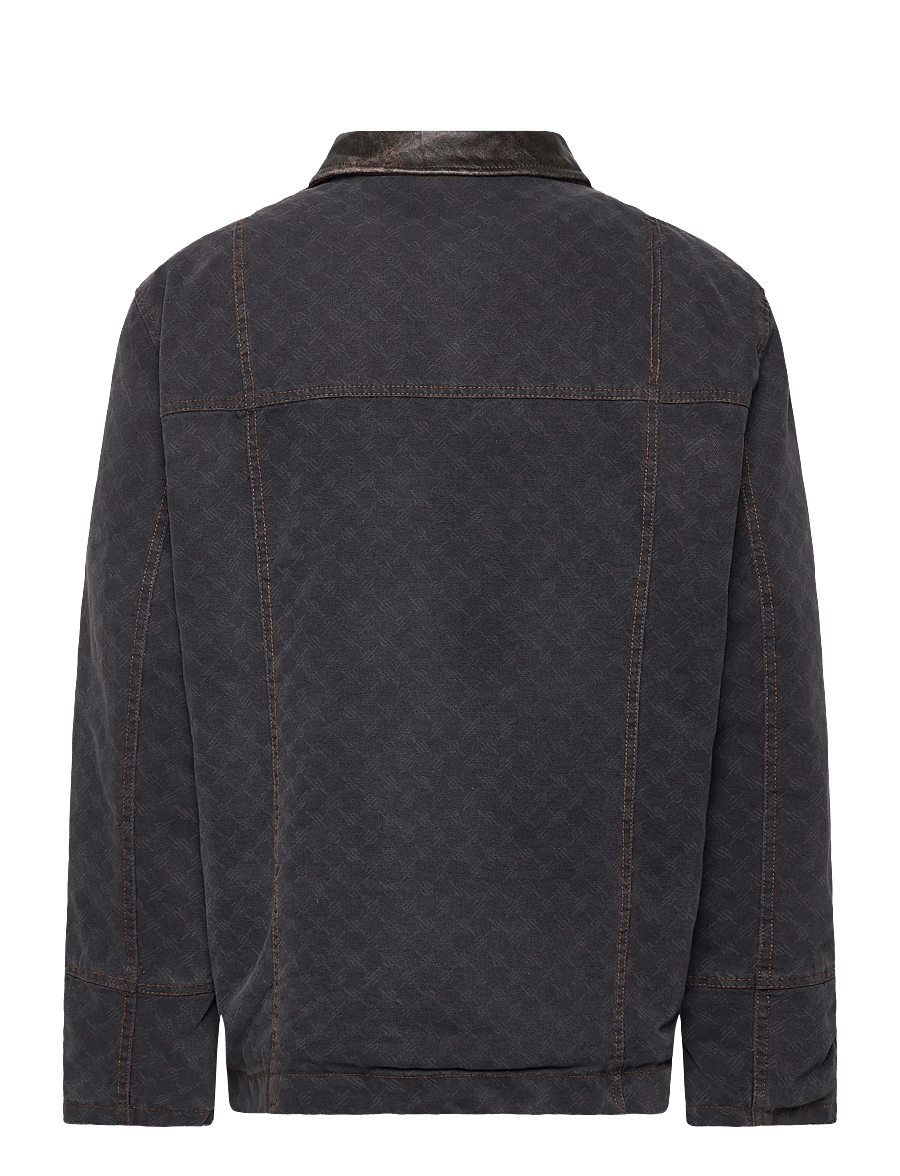 Daily Paper - monogram workwear jacket - fodrade jeansjackor - grey - 1